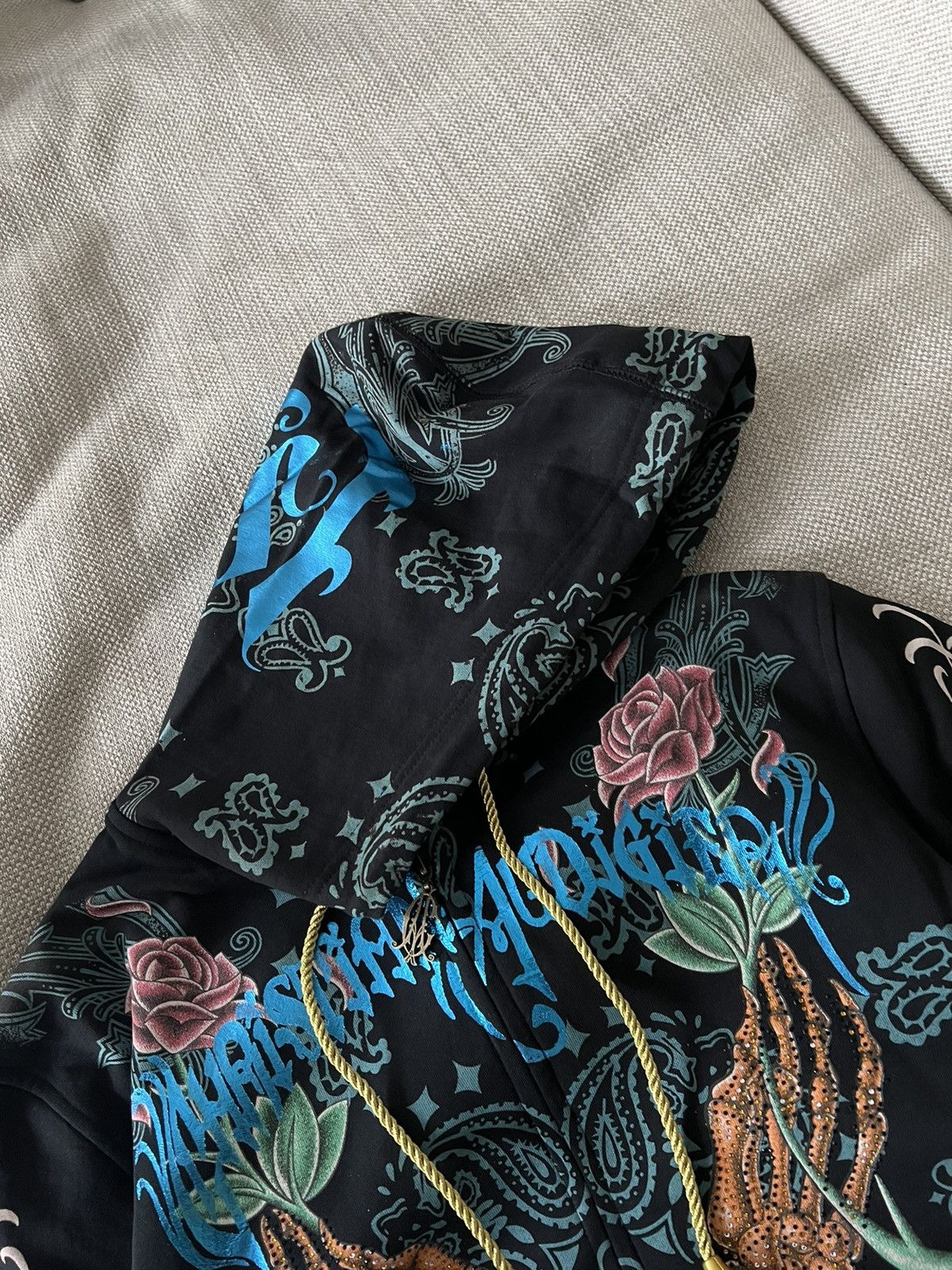 Christian Audigier × Ed Hardy × Vintage Vintage Deadstock 💥 Reversable Christian Audigier Y2K RARE Size US L / EU 52-54 / 3 - 13 Thumbnail