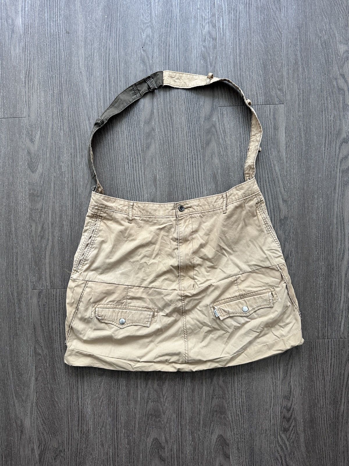 Handmade Custom Upcycled Cargo Pants and Tote Bag Set Size US 32 / EU 48 - 6 Thumbnail