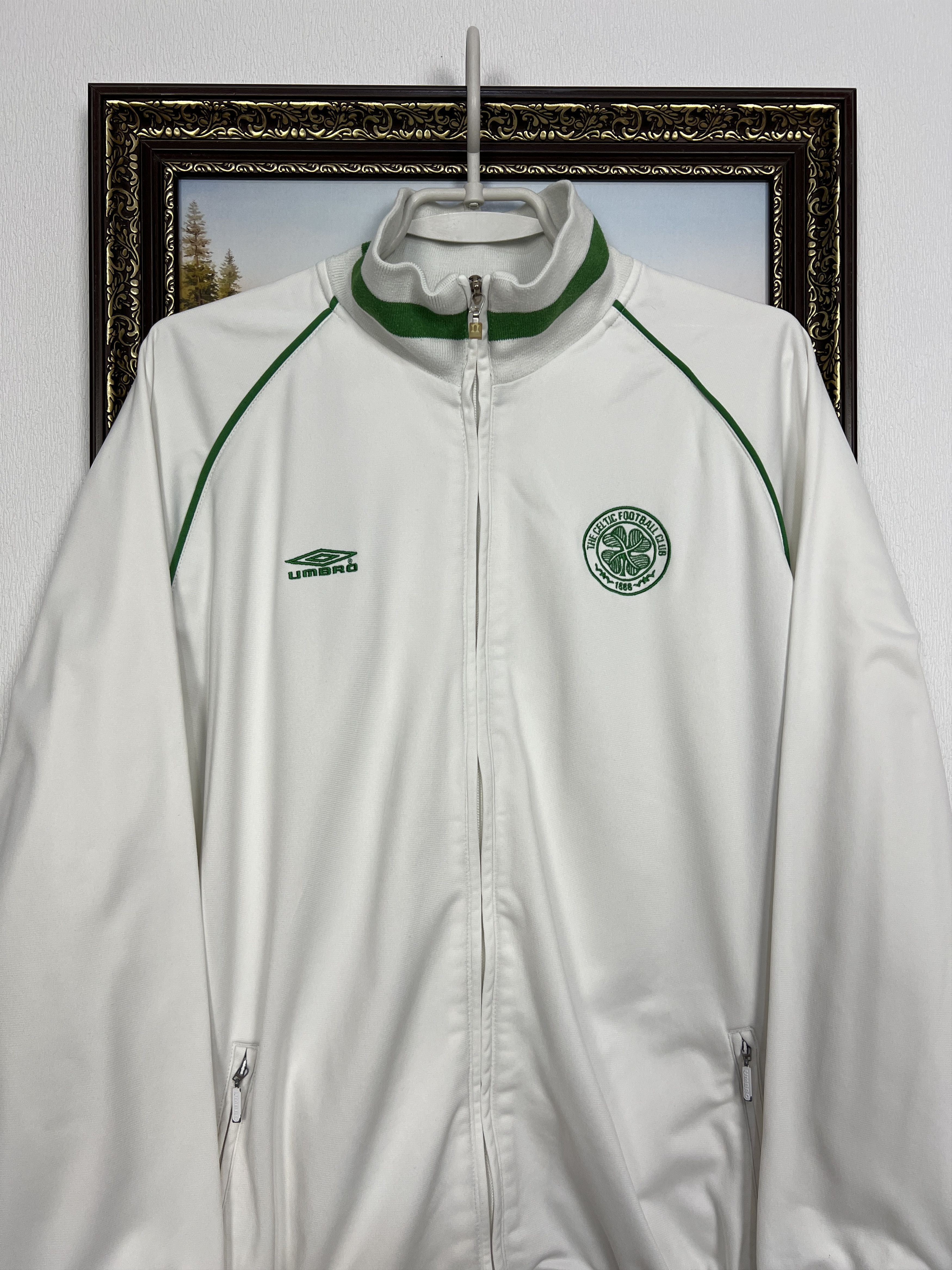 Umbro Vintage Celtic Football Jacket Soccer Track Top Zip Rare Size US L / EU 52-54 / 3 - 2 Thumbnail