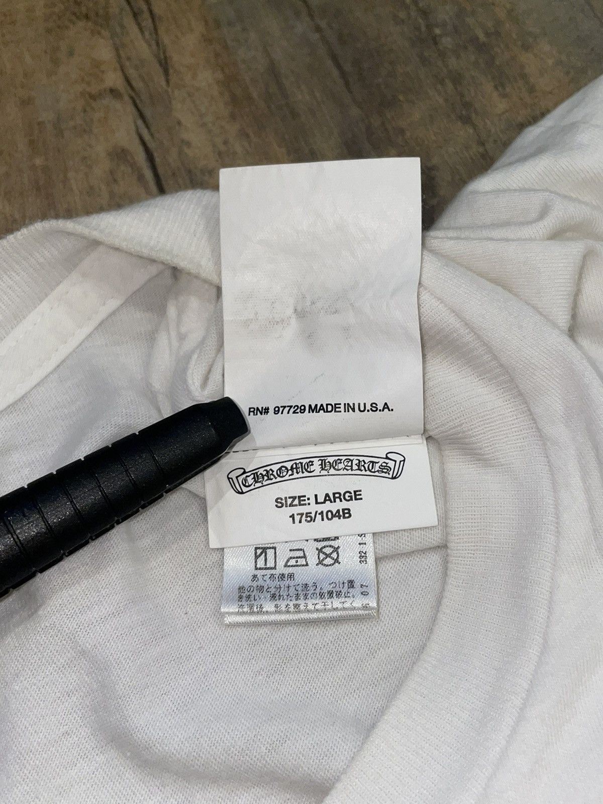 Chrome Hearts RARE Chrome Hearts Foti Circle Skeleton Logo White Tee Size US L / EU 52-54 / 3 - 10 Thumbnail