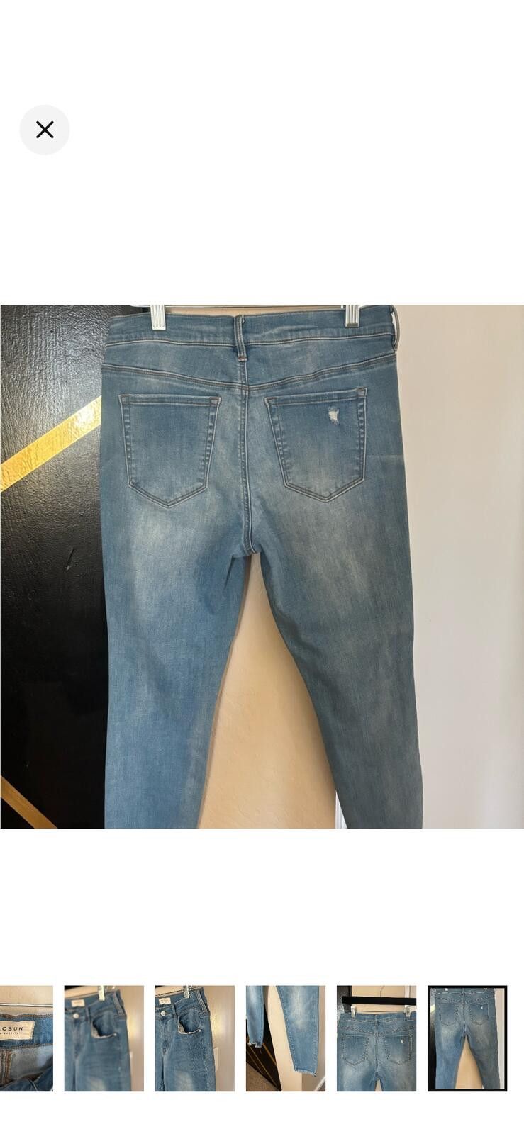 Pacsun (PACSUN) ankle Blue Denim Jeans Size 29" - 6 Thumbnail