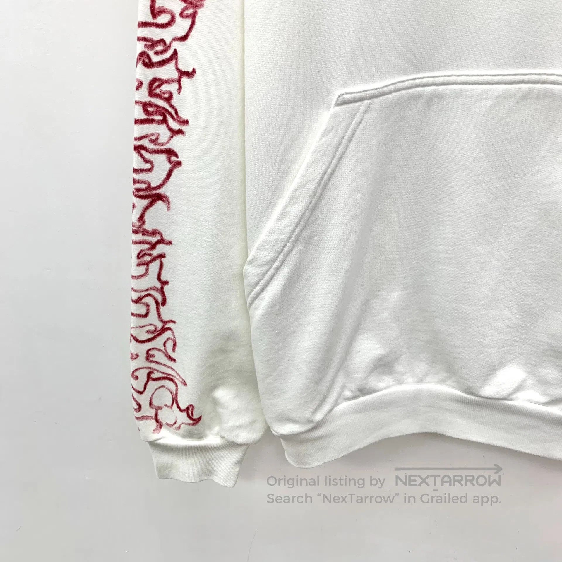 Balenciaga Balenciaga White logo letter print cotton hooded long slee Size US S / EU 44-46 / 1 - 4 Thumbnail