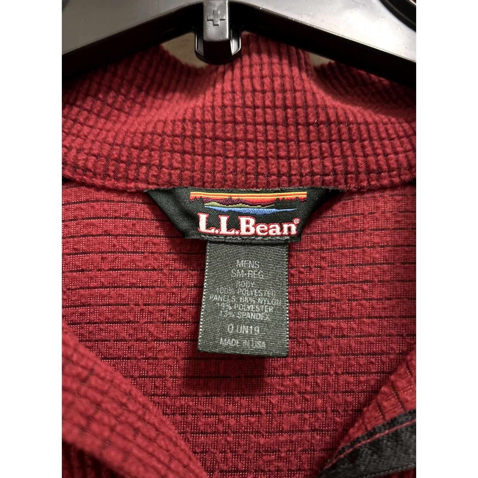 Vintage VINTAGE L.L. Bean Pullover Sweatshirt Shirt Mens S Red 1/4 Zip Mock Neck Fleece Logo USA 90s Outdoor Hiking Size US S / EU 44-46 / 1 - 6 Thumbnail