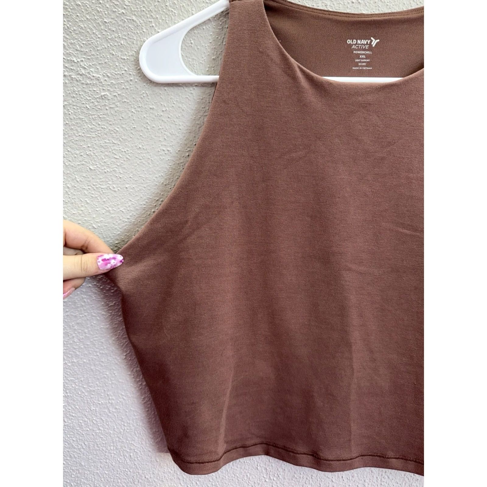 Old Navy Old Navy Tank Top Womens Active XXL Brown Powerchill Light Support Sleeveless Tank Top Regular Fit Shirts Size XXL / US 16-18 / IT 52-54 - 2 Thumbnail