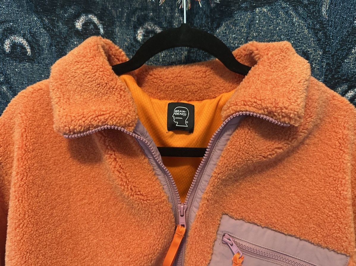 Brain Dead Brain Dead Orange Paneled Zip Sweater Size US XL / EU 56 / 4 - 3 Thumbnail