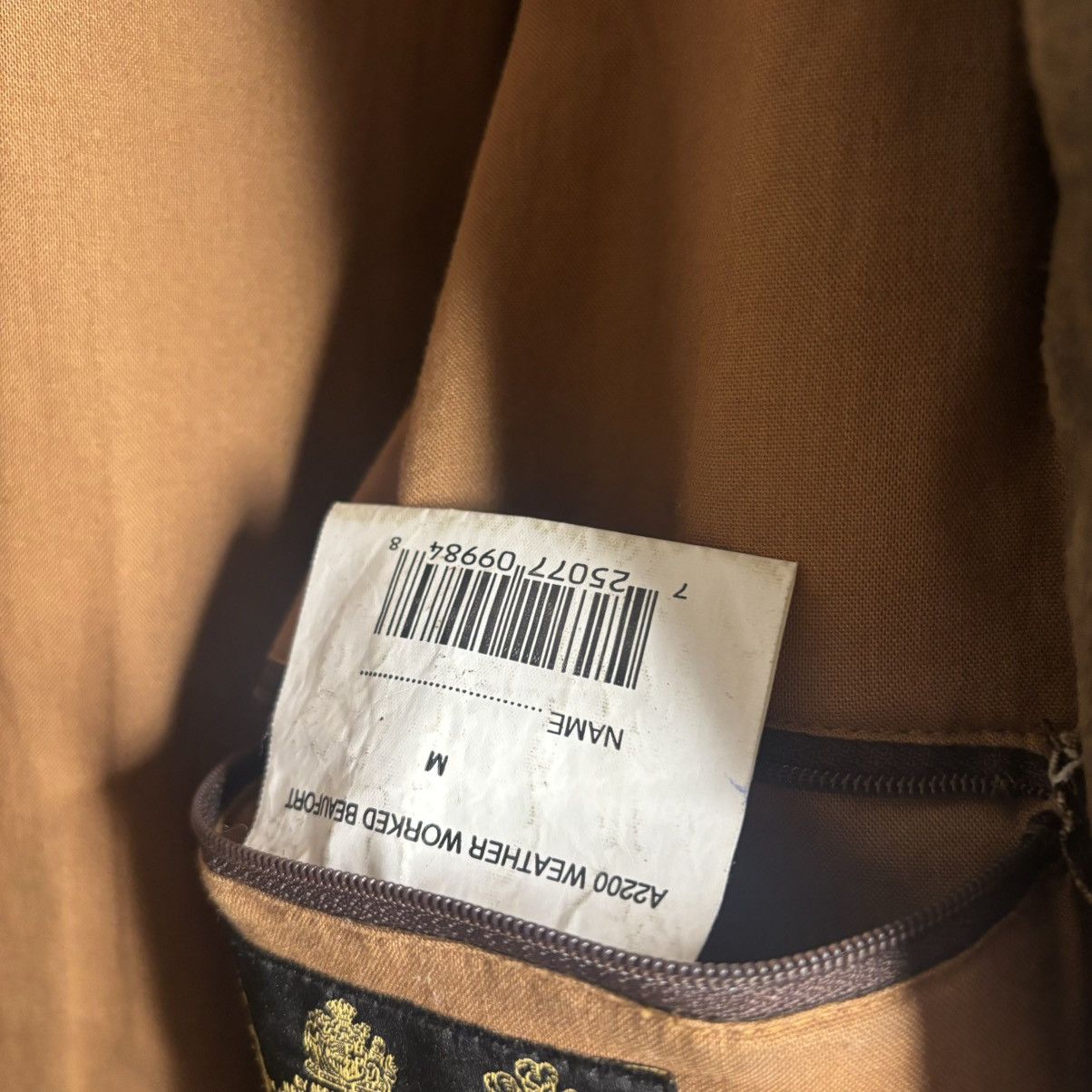 Barbour Waxed Barbour jacket waterproof natural weathered garment Size US M / EU 48-50 / 2 - 14 Thumbnail