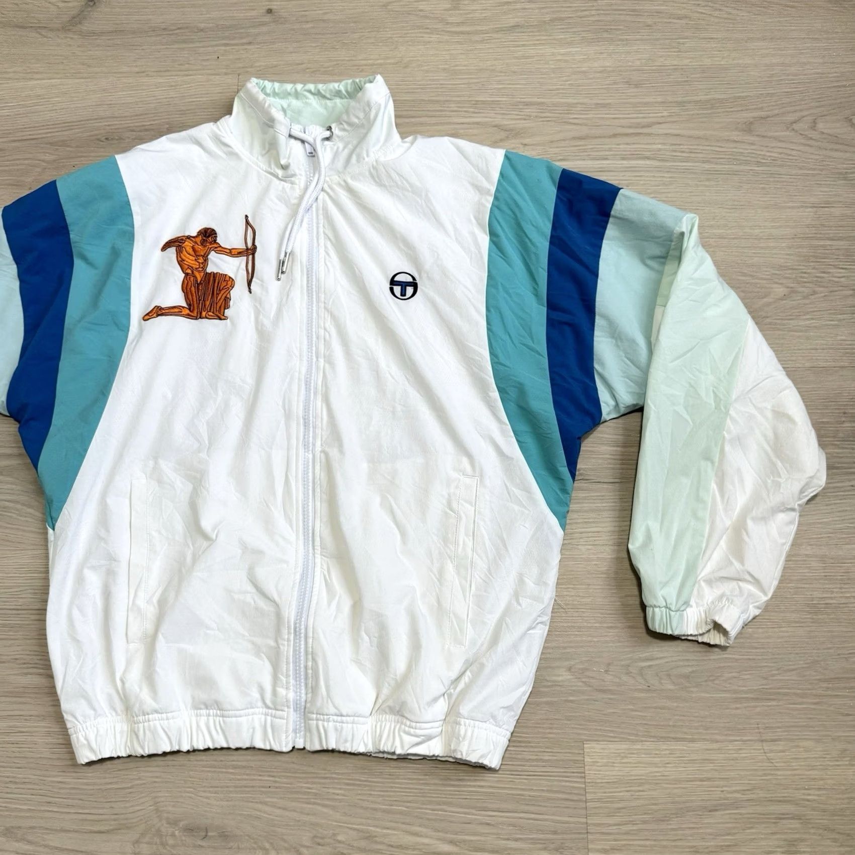 Sergio Tacchini Sergio Tacchini Court Arezzo Track Jacket Sz S Multicolor Men Zip Nylon Mid-Length 60007-052 Size US S / EU 44-46 / 1 - 3 Thumbnail