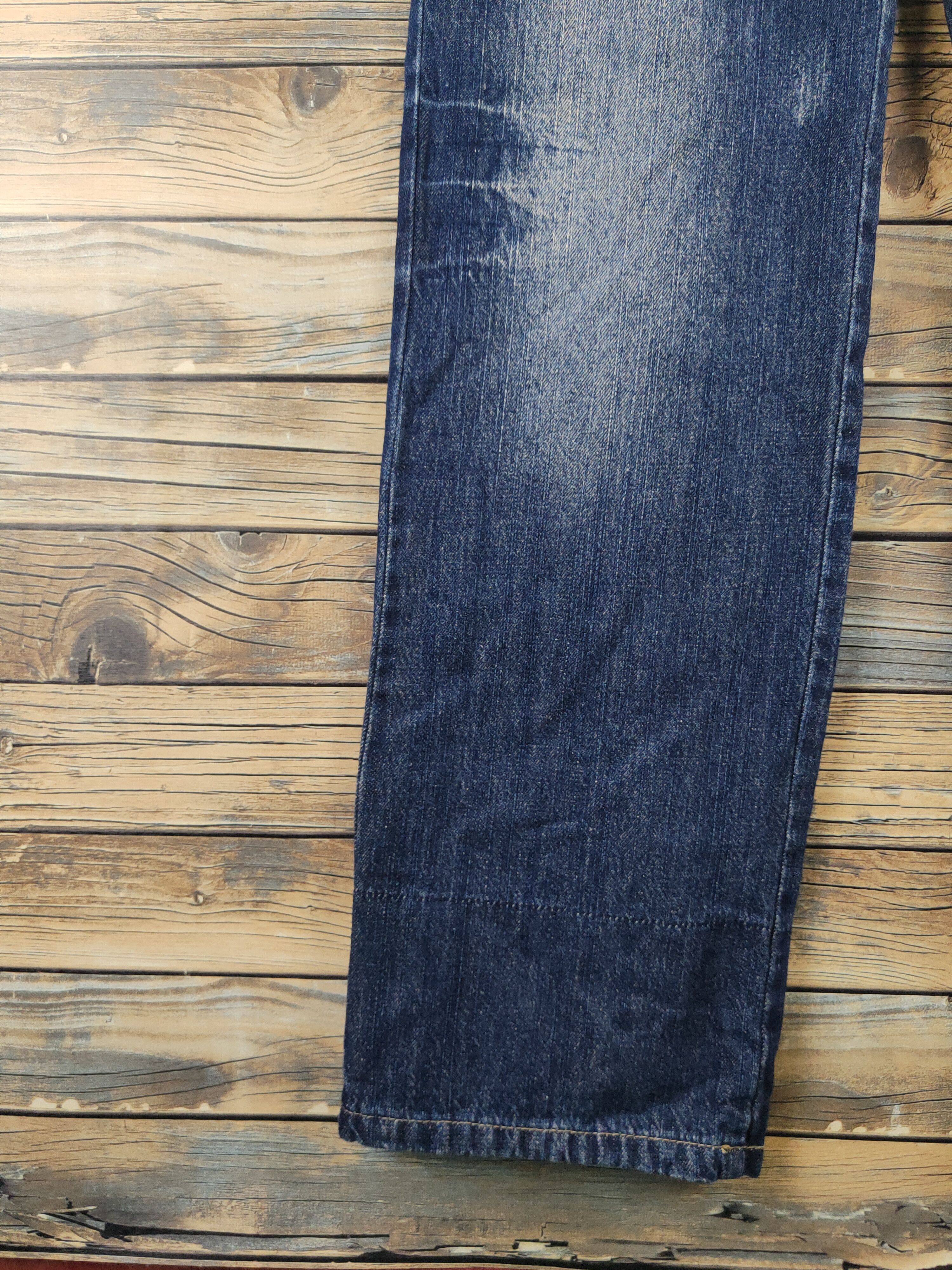 Japanese Brand DL Japanese Brand Dark Blue Suspender Soft Jeans #1090 Size 28" / US 6 / IT 42 - 8 Thumbnail
