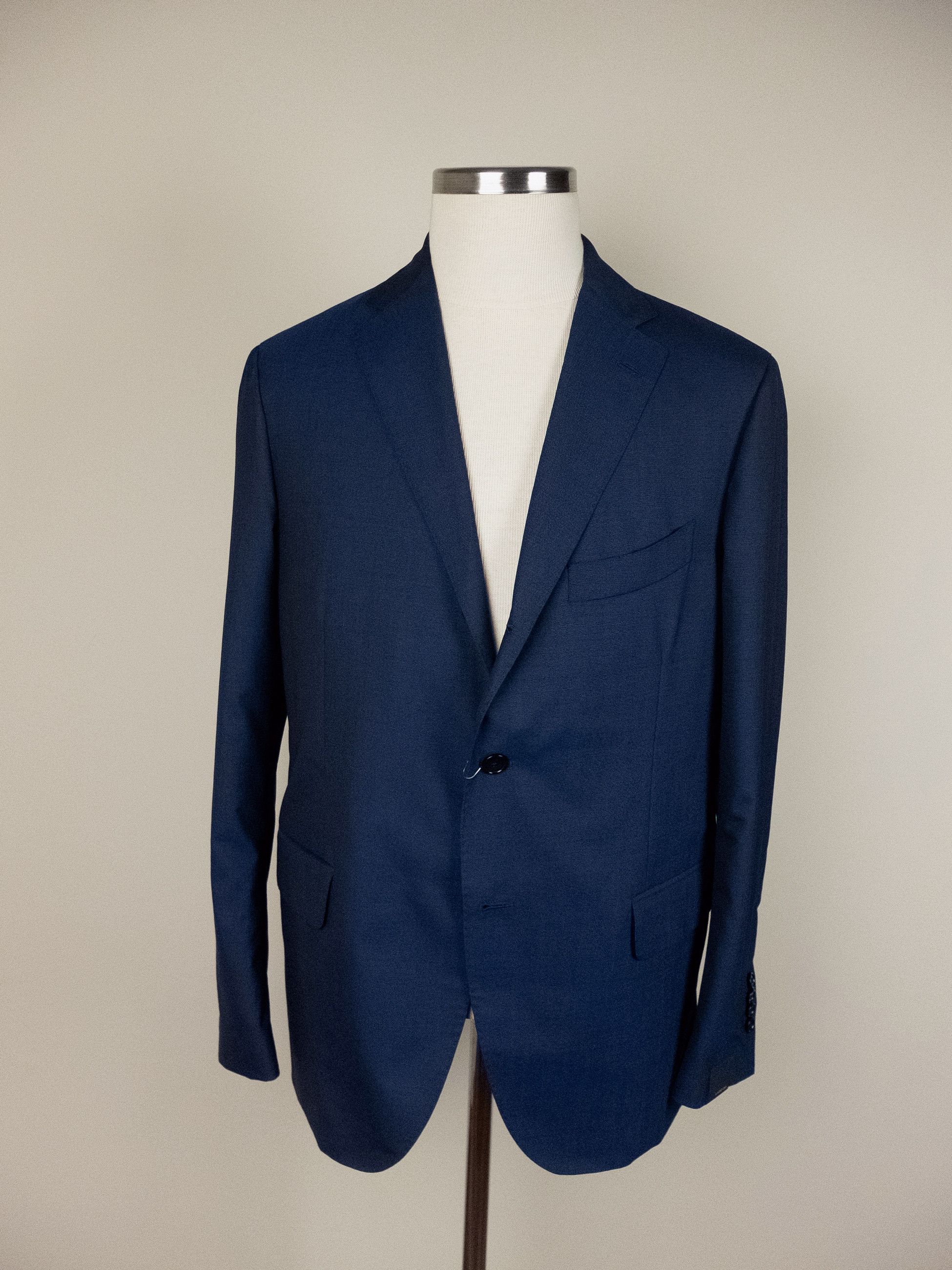 Lardini LARDINI Italy solid blue wool blazer jacket 38 48 Size 38R - 1 Thumbnail