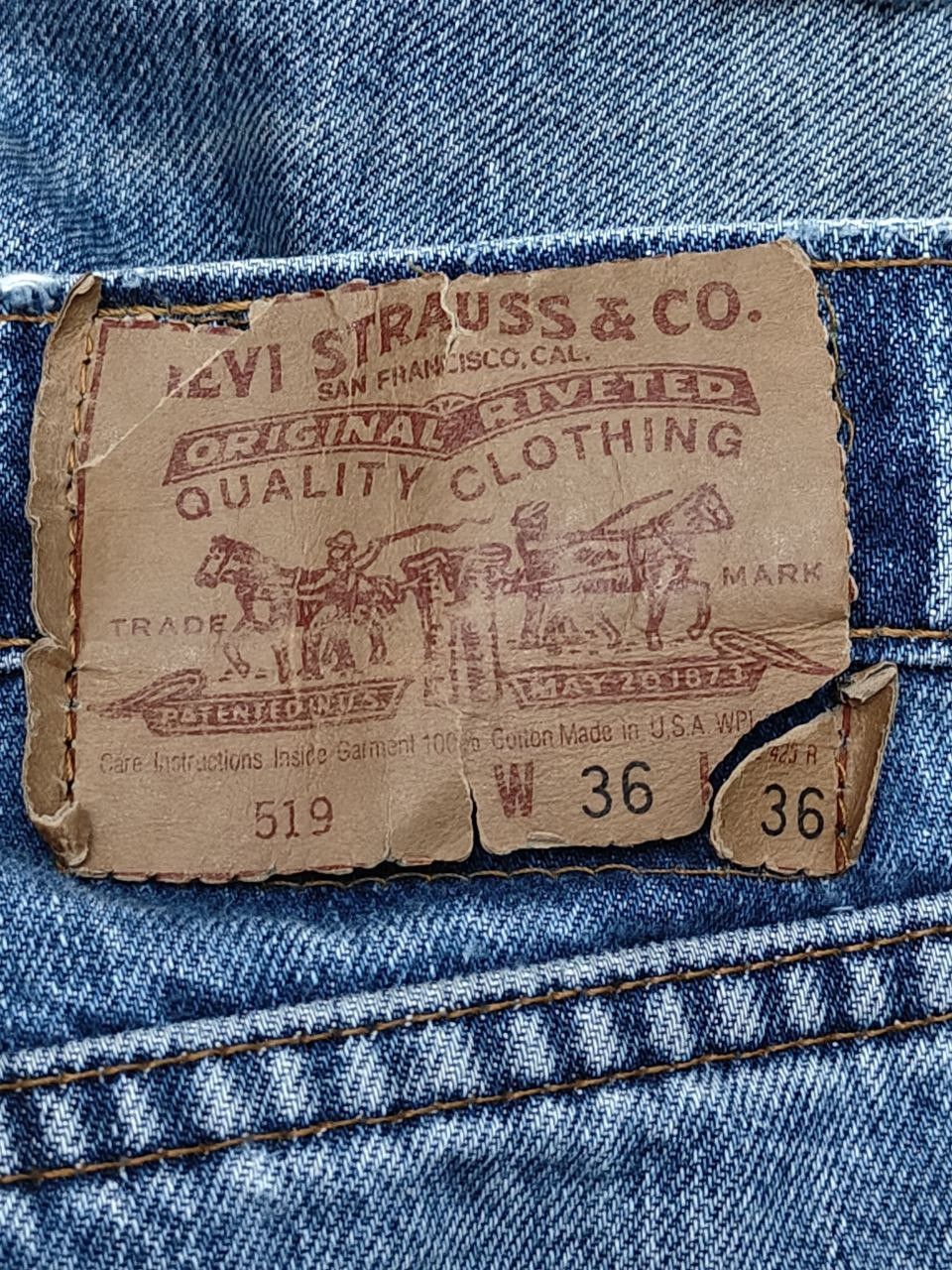 Levi's 80s Vintage Levis 519 Distressed Denim Size US 35 - 13 Thumbnail