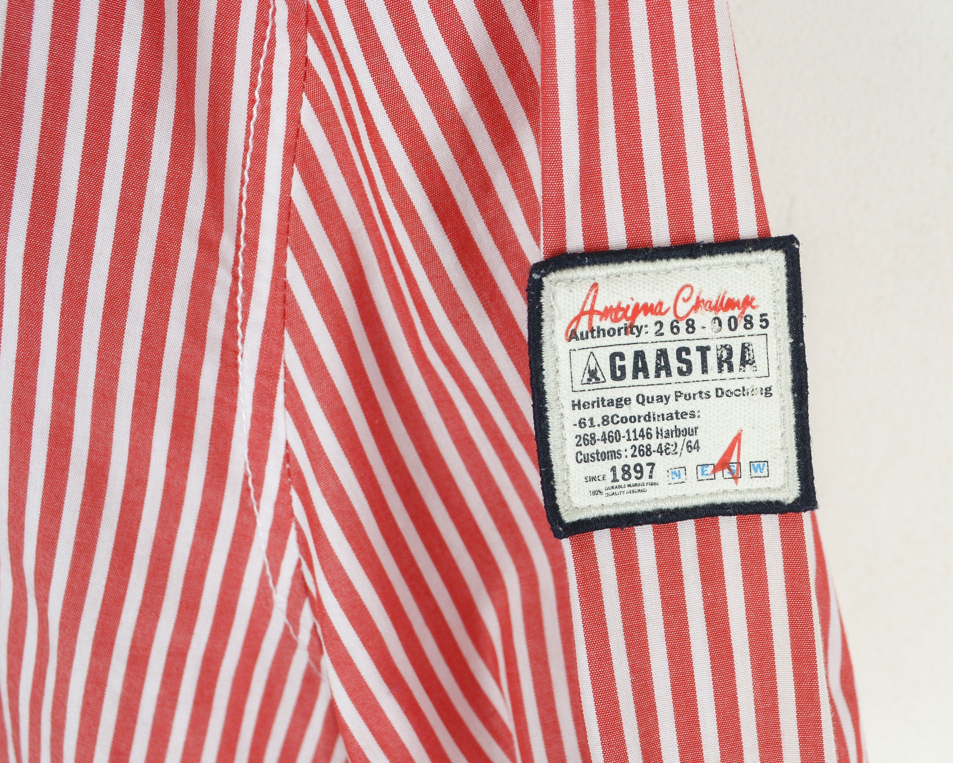Other GAASTRA Casual Shirt Cotton Striped Long Sleeved Button Size US XL / EU 56 / 4 - 5 Thumbnail