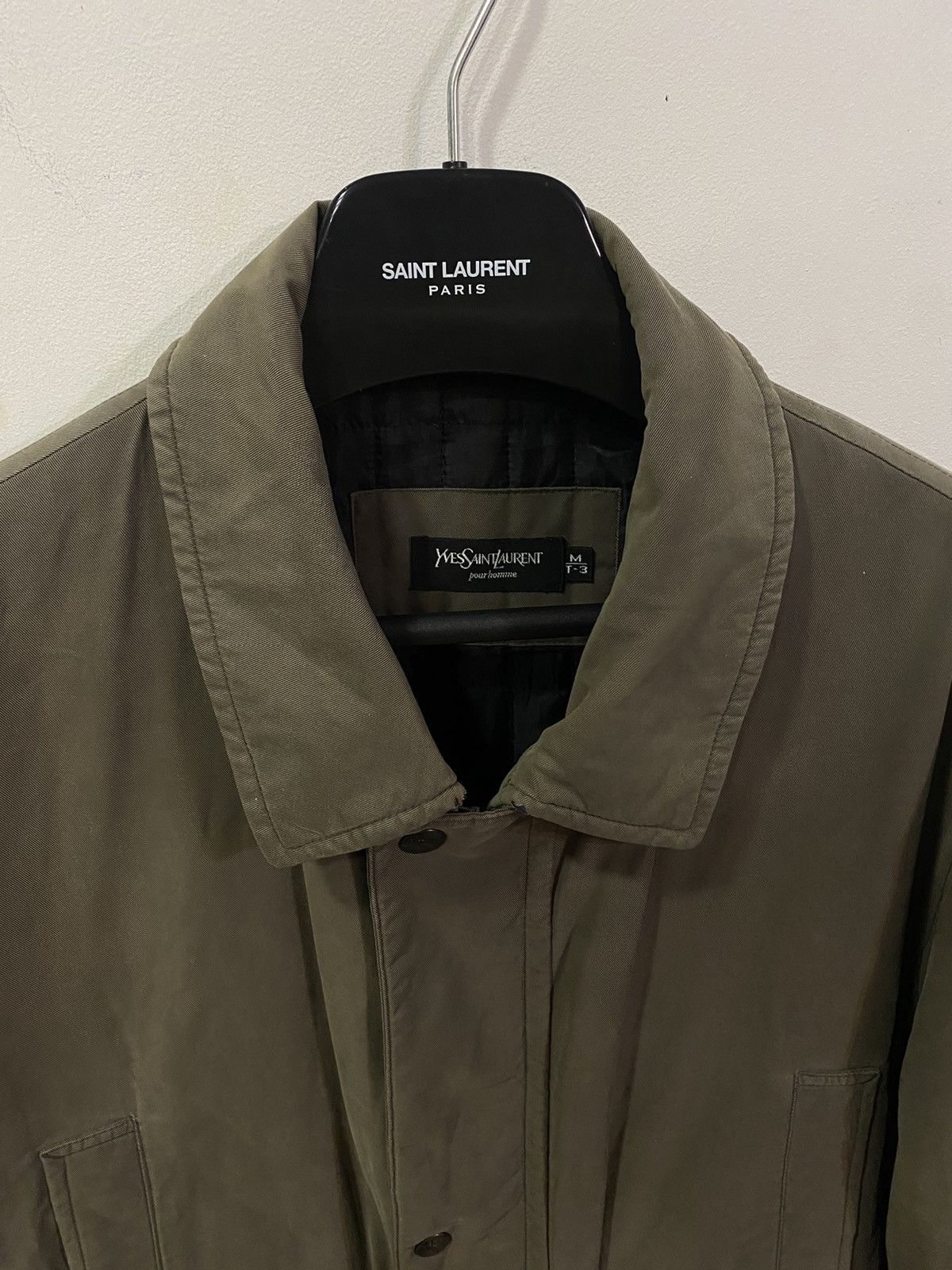 Yves Saint Laurent 90s Warm YSL Jacket Khaki Beige Parka Size US M / EU 48-50 / 2 - 3 Thumbnail