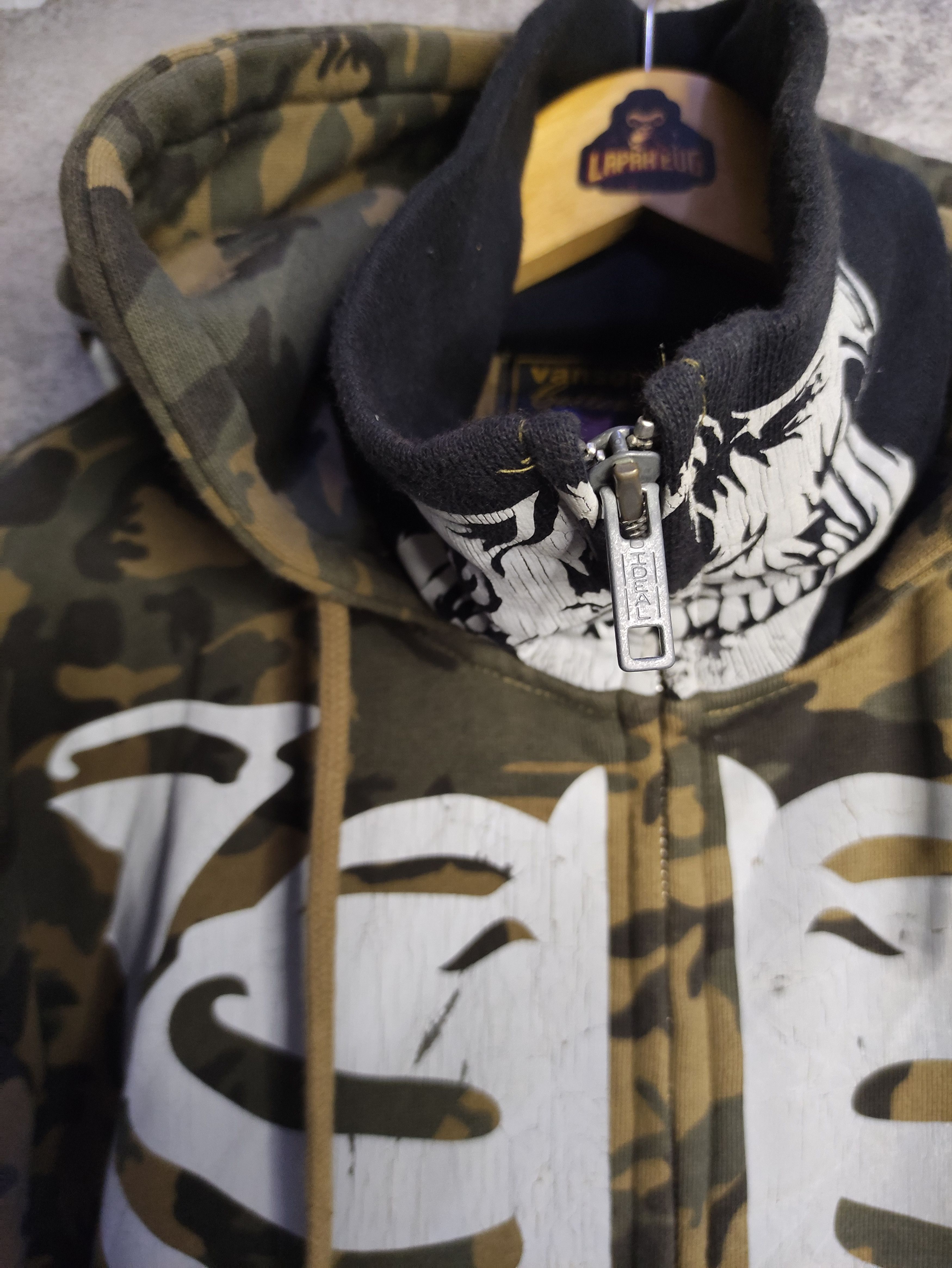 Bones × Vanson Leathers Vintage Rare - Vanson Bones Skeleton Camo Size US XXL / EU 58 / 5 - 6 Thumbnail