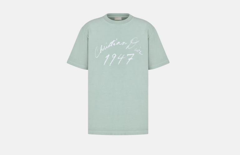 Dior o1w1db10525 493J69 Relaxed-Fit T-Shirt in Blue Size US M / EU 48-50 / 2 - 1 Thumbnail