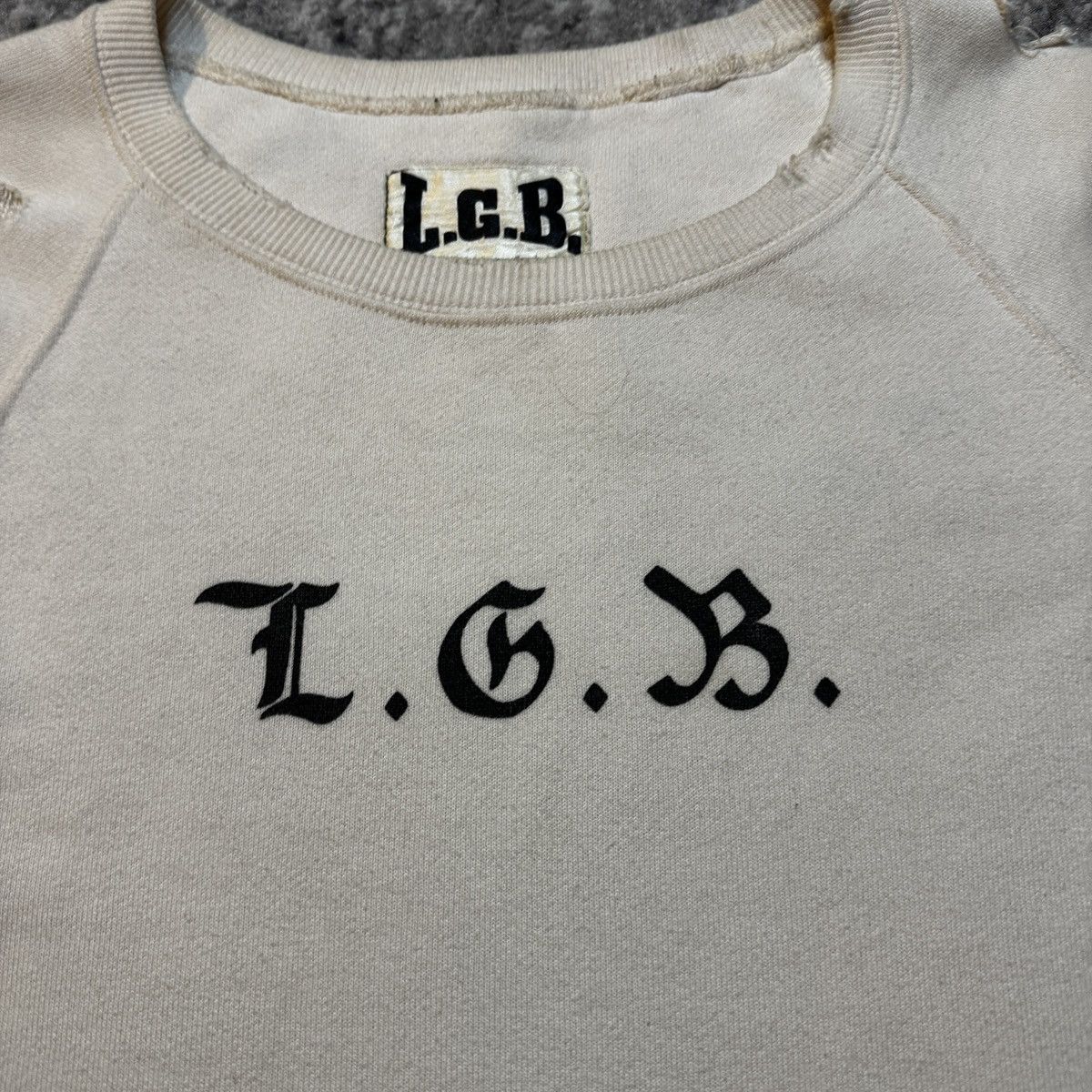 LGB / IF SIX WAS NINE DEAD OR ALIVE DISTRESSED SWEATER