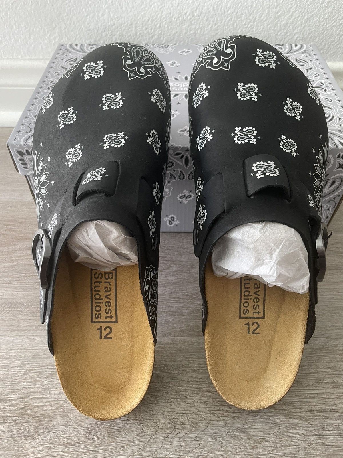 Bravest Studios Black Paisley Mules by Bravest Studios | Grailed