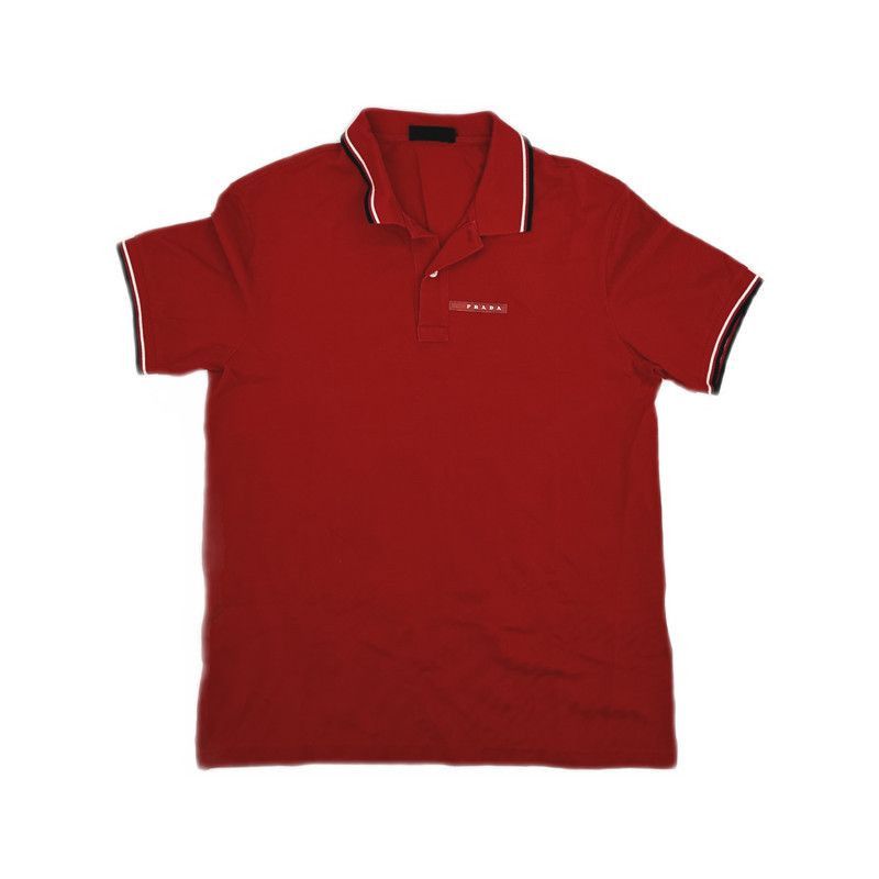 Prada Prada Casual Stylish Short Sleeve Polo-2506 Size US XL / EU 56 / 4 - 6 Thumbnail