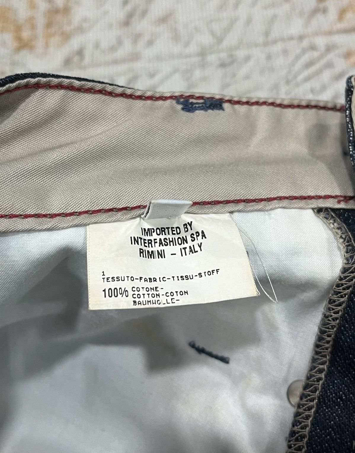 Marithe + Francois Girbaud 2000s Marithé + Le Jean De François Girbaud Navy Brut Denim Size US 32 / EU 48 - 8 Thumbnail