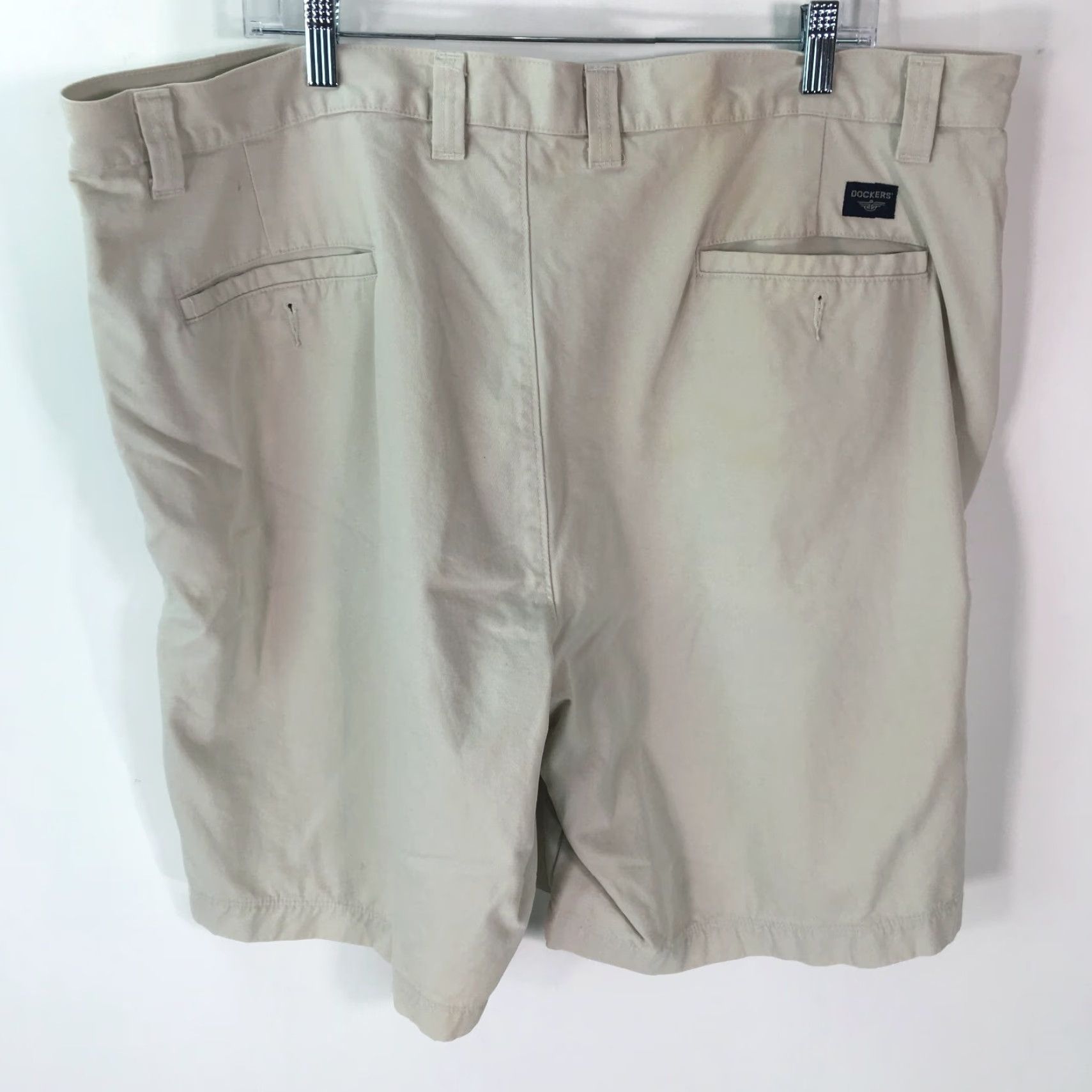 Dockers Dockers Mens Shorts Flat Front Straight Regular Fit Casual Gray Chinos Size 42 Size US 42 / EU 58 - 3 Thumbnail