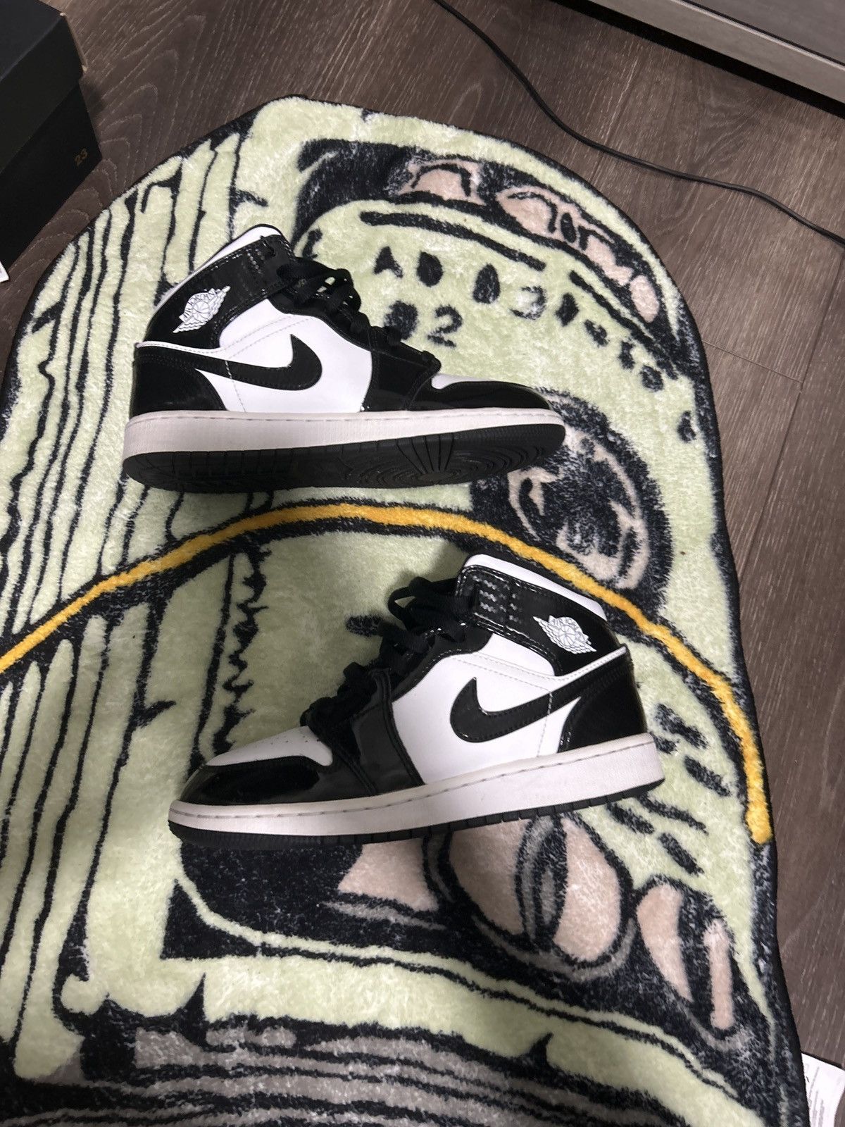 image of Jordan Nike Air Jordan 1 Mid All Star Shoes in Black, Men's (Size 6)