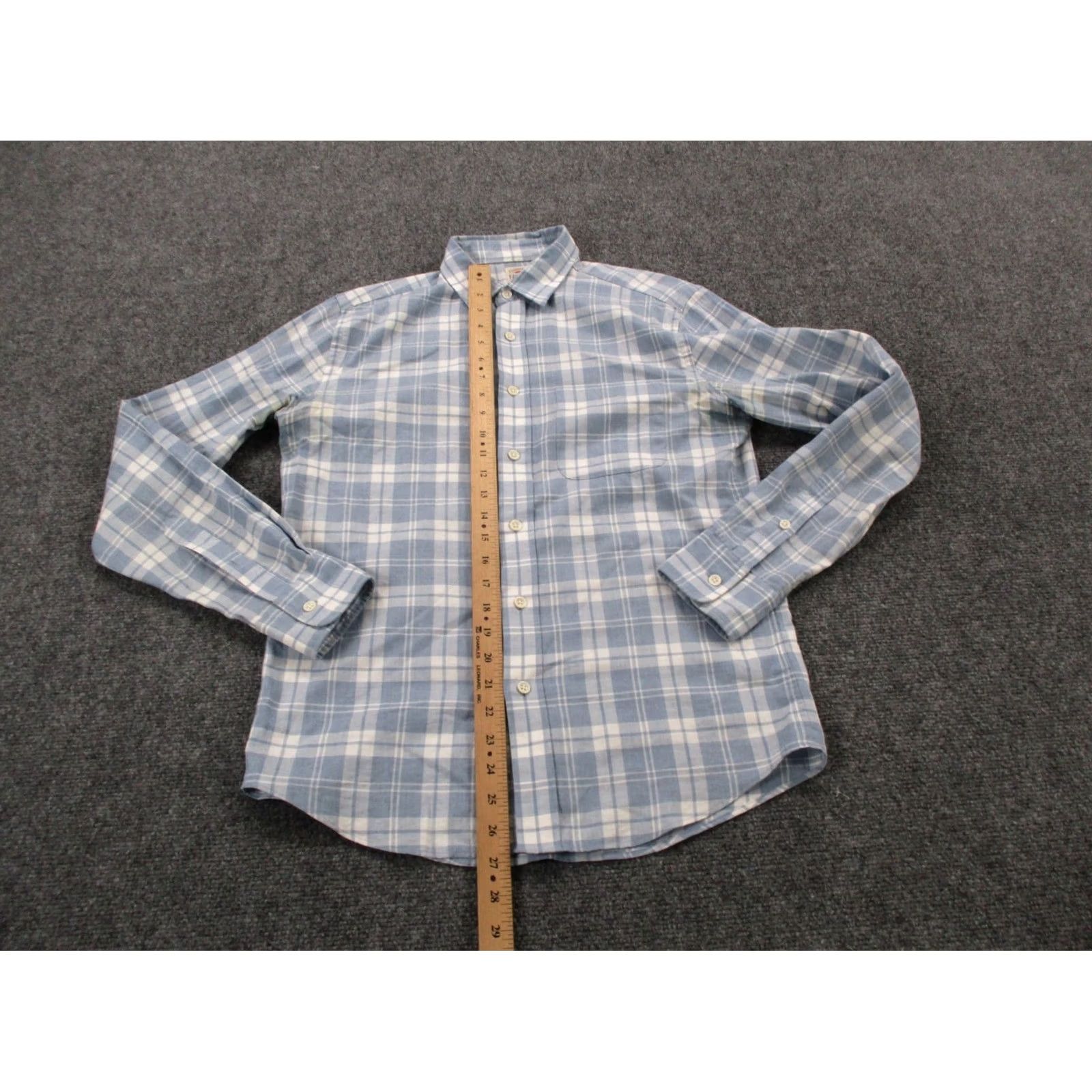 Faherty Faherty Shirt Mens XS Blue Plaid Lightweight Button-Up Casual Preppy Classic Outdoor Modern Fit Shirtxs? Size US XS / EU 42 / 0 - 3 Thumbnail