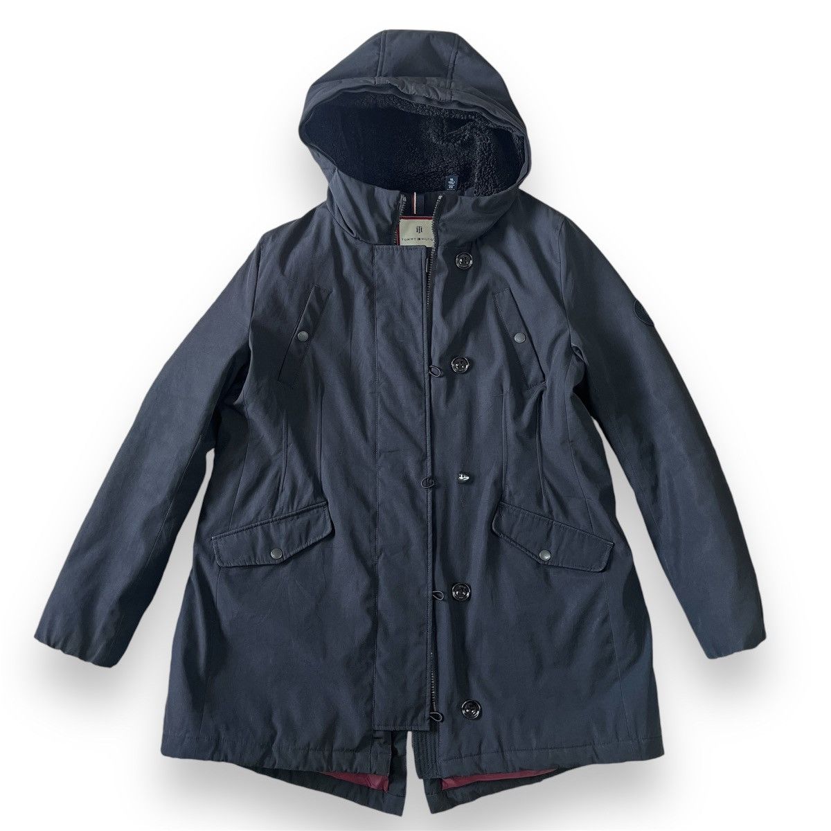 Tommy Hilfiger Tommy Hilfiger Long Puffer Jacket Parka Size US XL / EU 56 / 4 - 2 Thumbnail