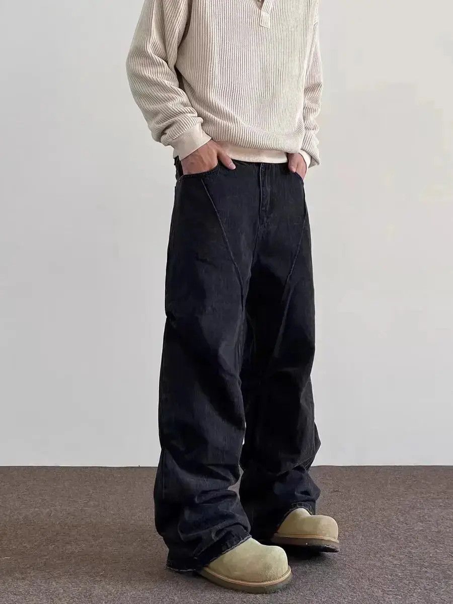 Japanese Brand High street deconstructed design micro flare jeans Size US 32 / EU 48 - 1 Thumbnail