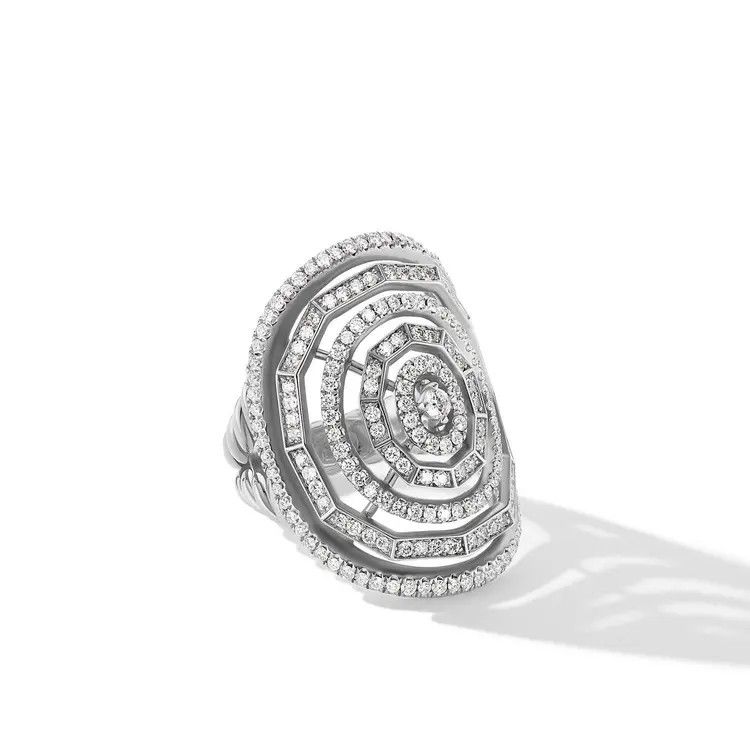 David Yurman o1s1wg111025 R16980D /Size 8 / Stax Ring in 18K in Silver Size ONE SIZE - 1 Thumbnail