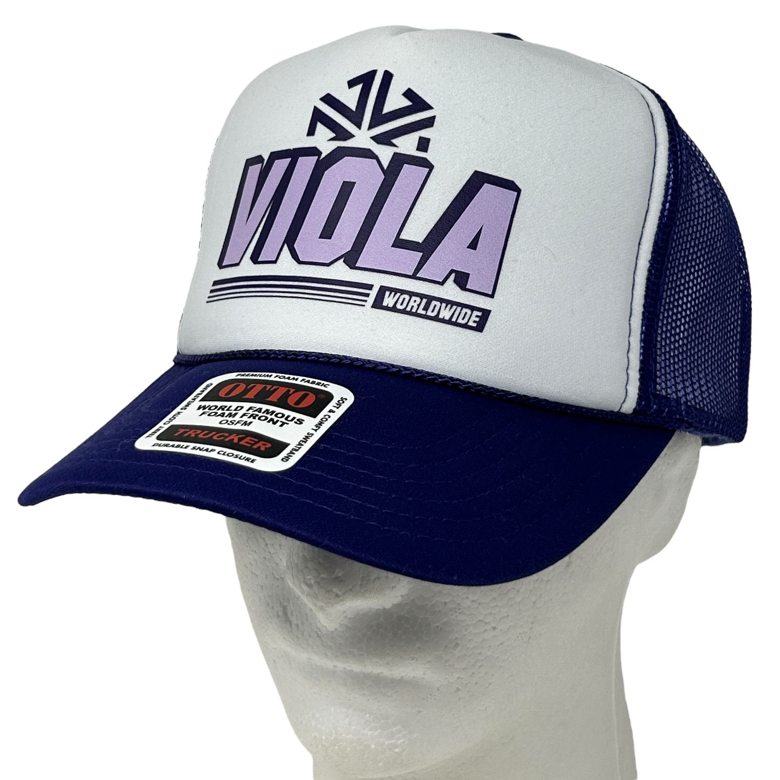 Otto Viola Brands Worldwide Trucker Hat Cap Purple Cannabis Weed Size ONE SIZE - 1 Thumbnail