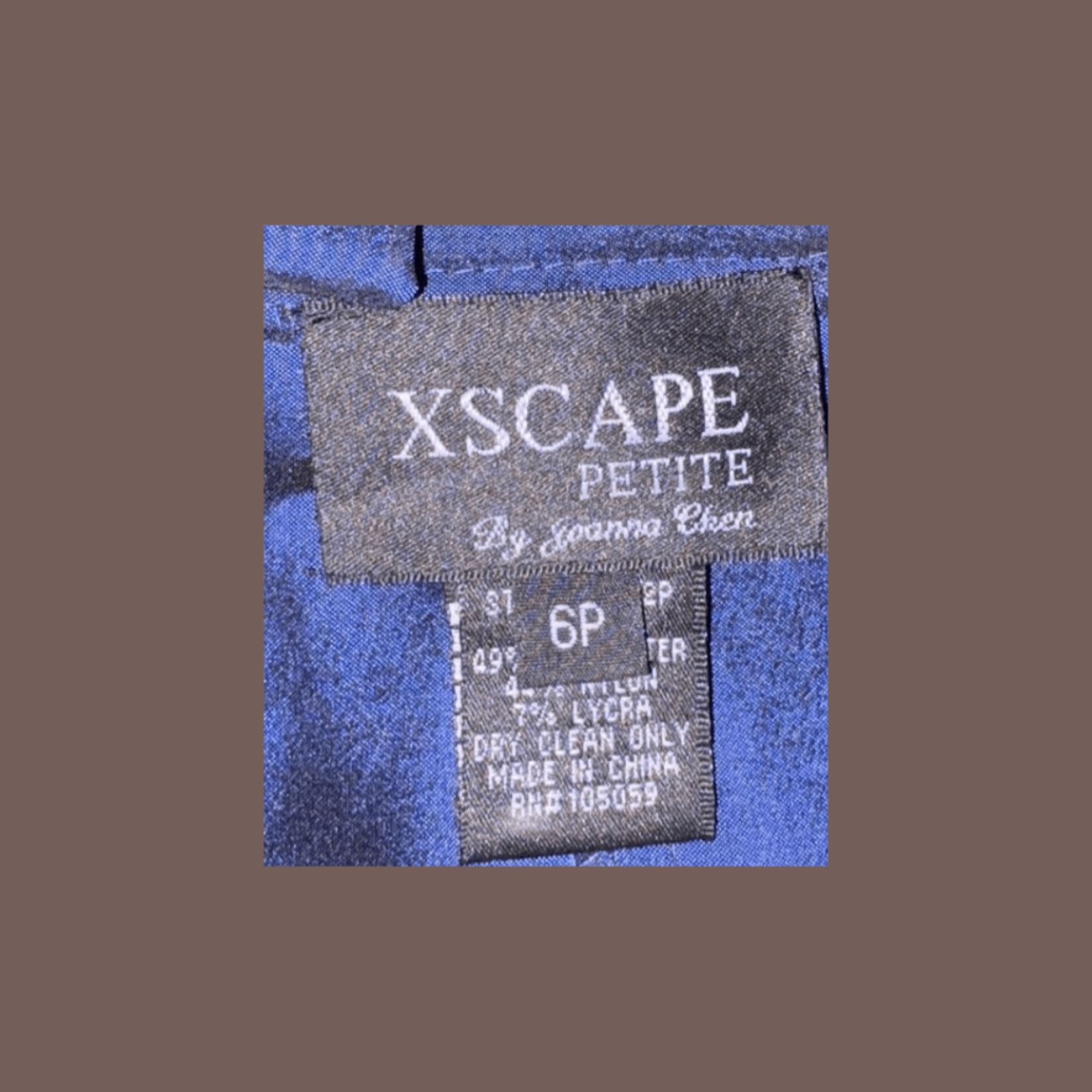 Vintage VTG Strapless Gown | Xscape Navy Blue | Y2K Cocktailcore Size M / US 6-8 / IT 42-44 - 2 Thumbnail
