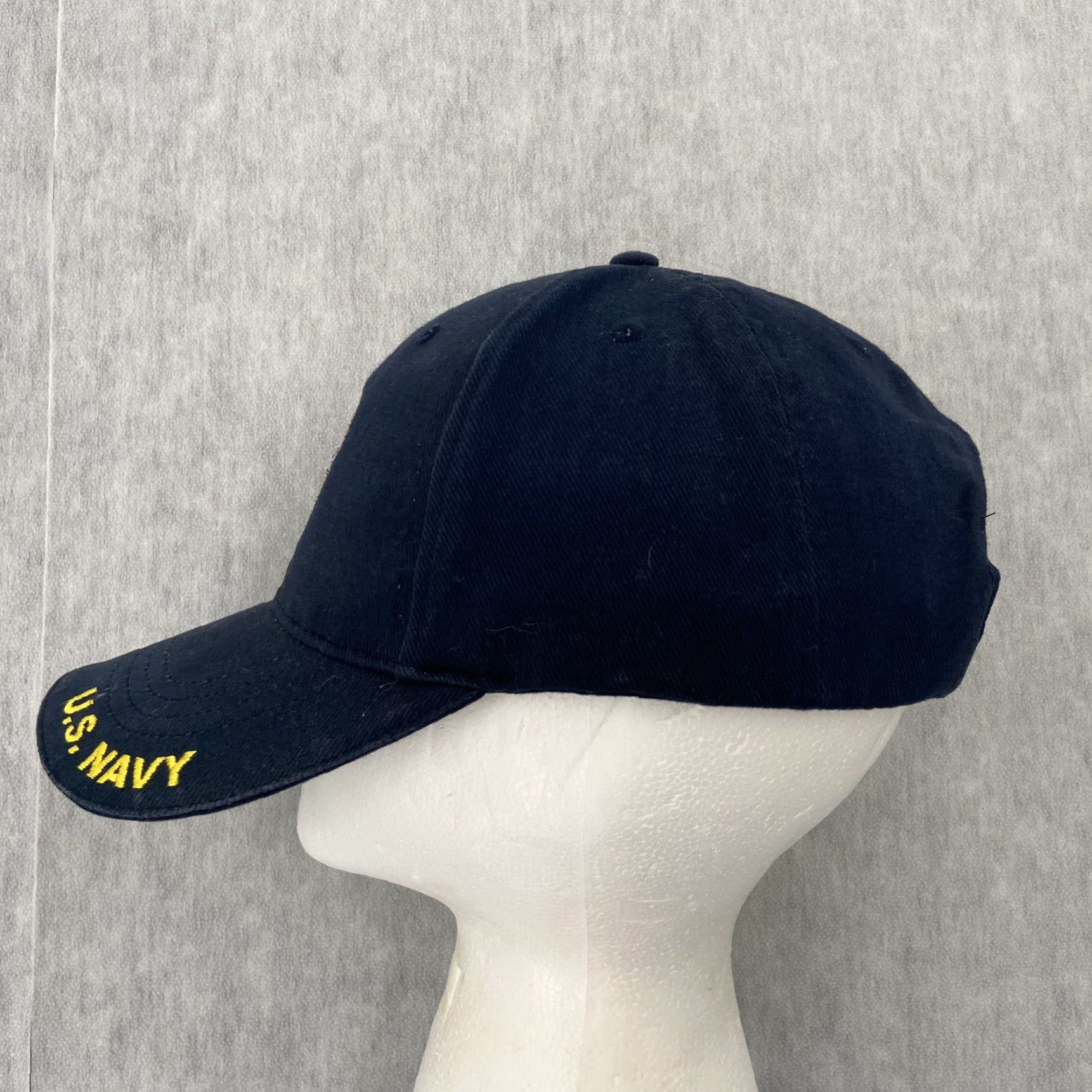 Vintage VINTAGE US Navy Hat Adult Blue Strap Back Cap USS Carl Vinson CVN-70 Eagle Crest Mens Baseball Cap One Size Blue Eagle Crest Mens US Navy Hat Size ONE SIZE - 4 Thumbnail