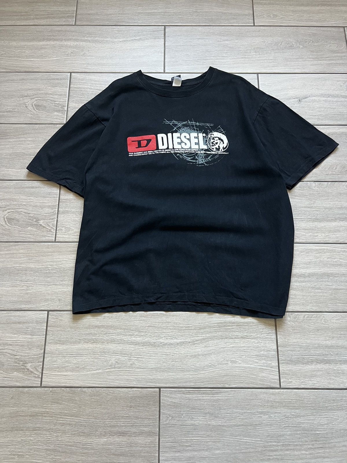 Diesel Vintage Diesel T-Shirt Big Logo Japanese Hype Rare Size US XXL / EU 58 / 5 - 3 Thumbnail