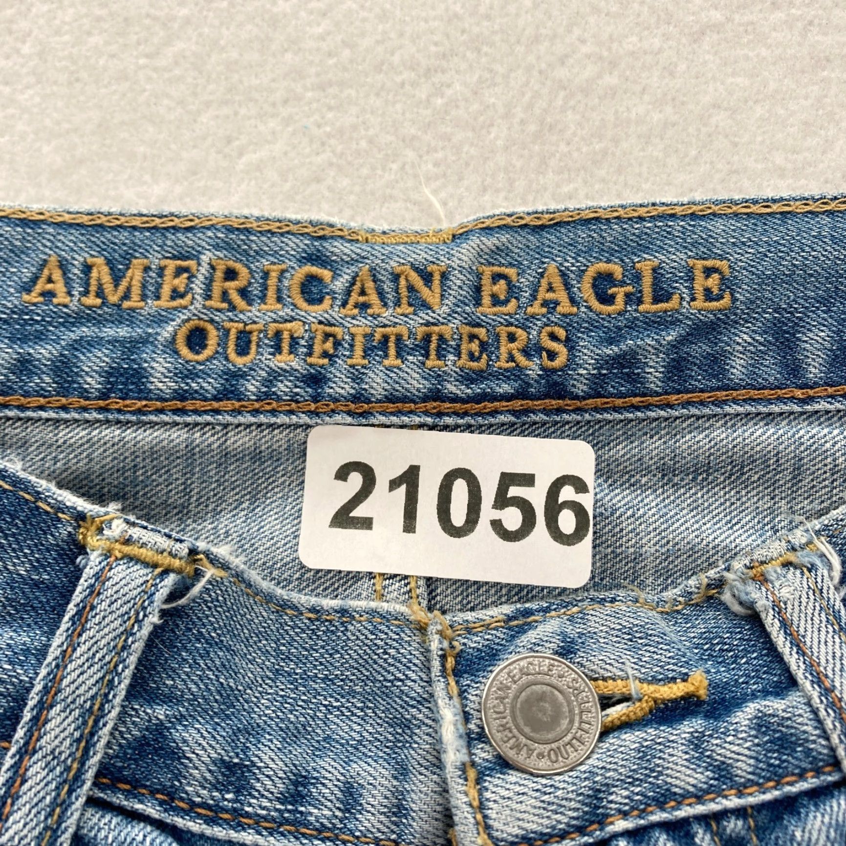 American Eagle Outfitters American Eagle Outfitters Jeans Mens 30x34 Relaxed Straight Denim Pant Blue 5-Pocket Distressed Medium Wash Size US 30 / EU 46 - 4 Thumbnail