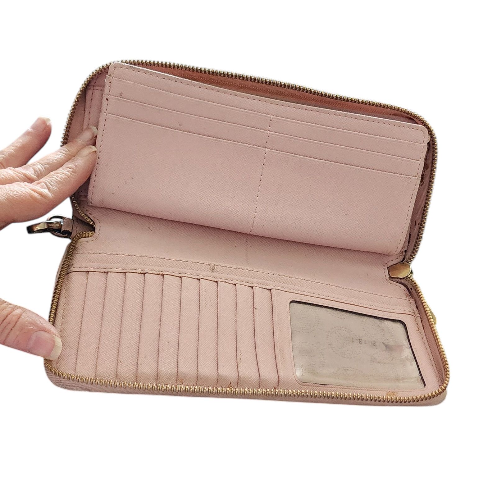 Michael Kors Michael Kors pink Jet Set Travel Saffiano Leather Wallet Size ONE SIZE - 5 Thumbnail