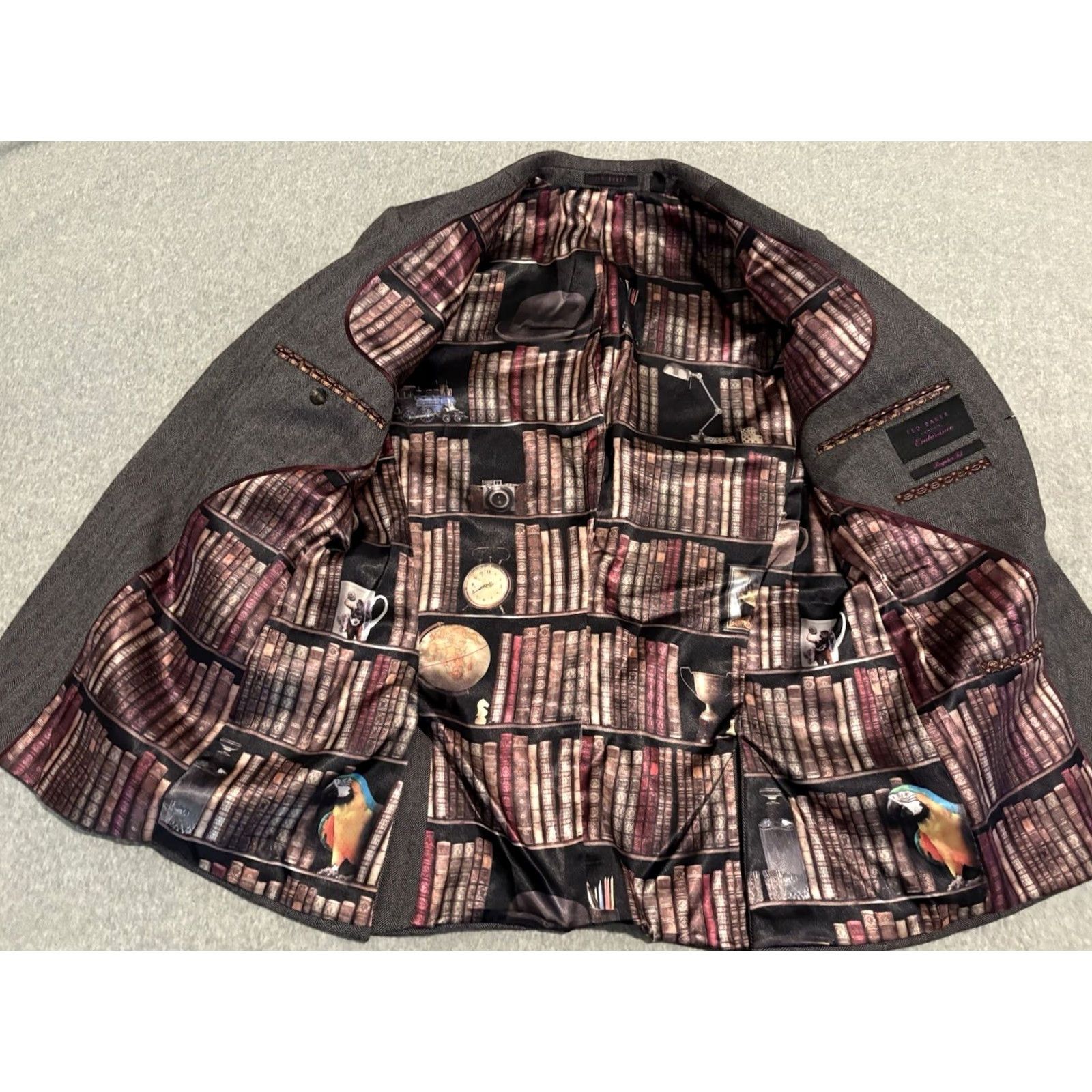 Ted Baker VINTAGE Ted Baker London Endurance Gray Wool Blazer Jacket Sport Coat Mens 38R Size 38R - 2 Thumbnail