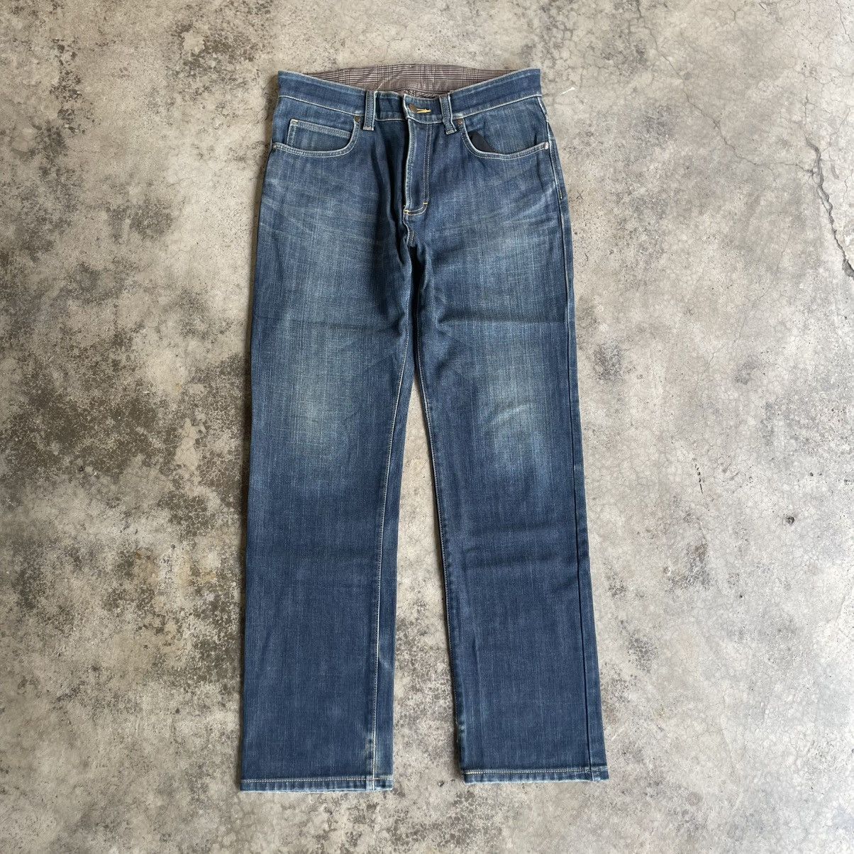 Wrangler 🔥Vintage Wrangler Stoned Washed Ripped Distress Denim Jeans Size US 31 - 1 Thumbnail