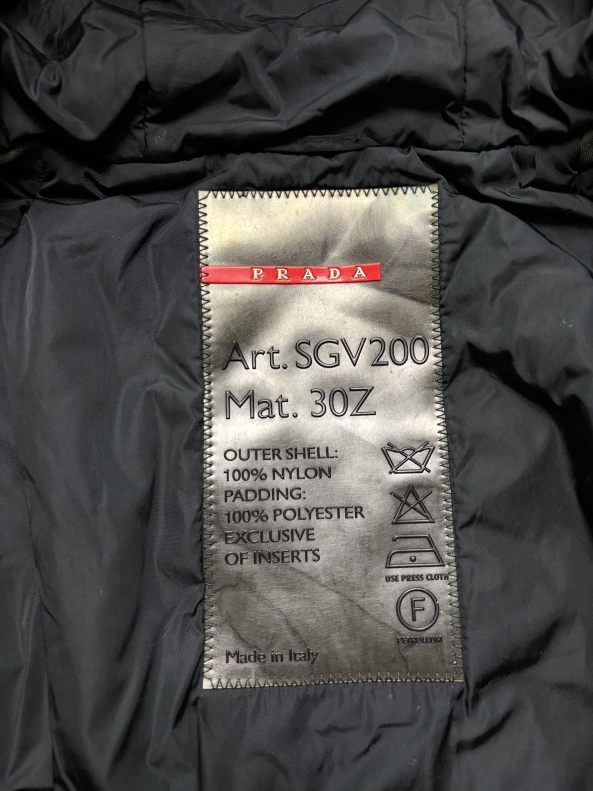 Prada FW00 Prada Sport Big Logo Nylon Padded Ski Coat Jacket Size US M / EU 48-50 / 2 - 18 Thumbnail