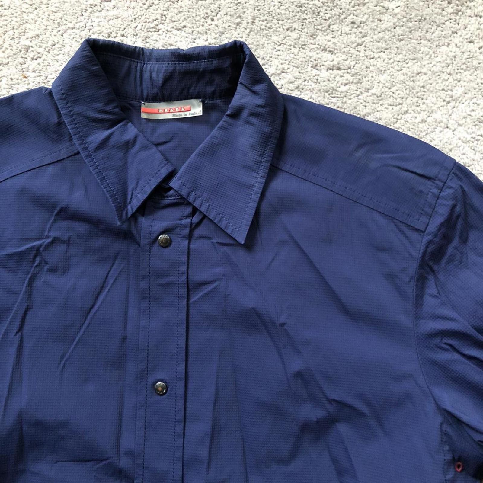 Prada Vintage Prada Red Tab Overshirt Jacket Size US L / EU 52-54 / 3 - 2 Thumbnail