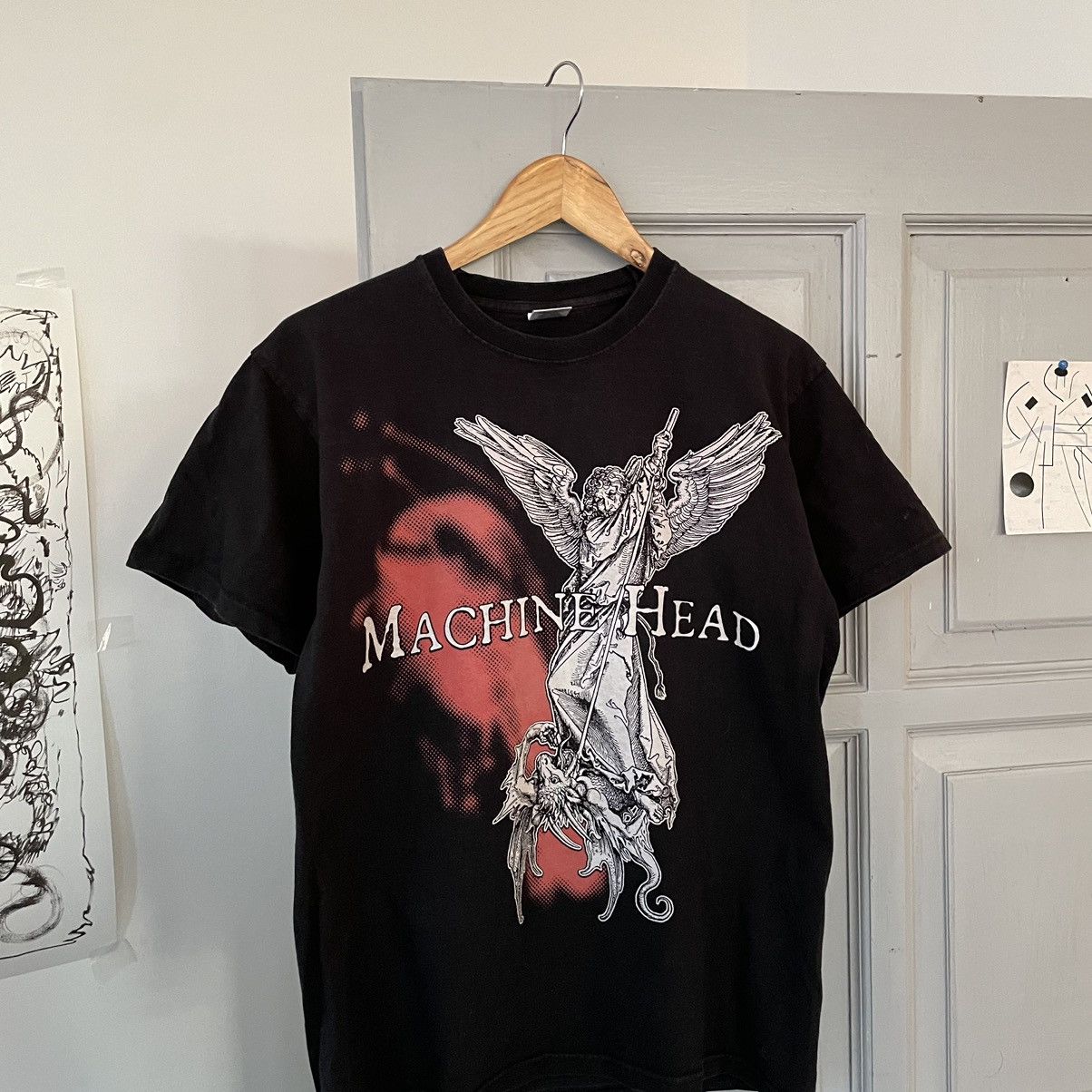 Band Tees × Vintage Vintage Retro Machine Head t-shirt Size US L / EU 52-54 / 3 - 5 Thumbnail