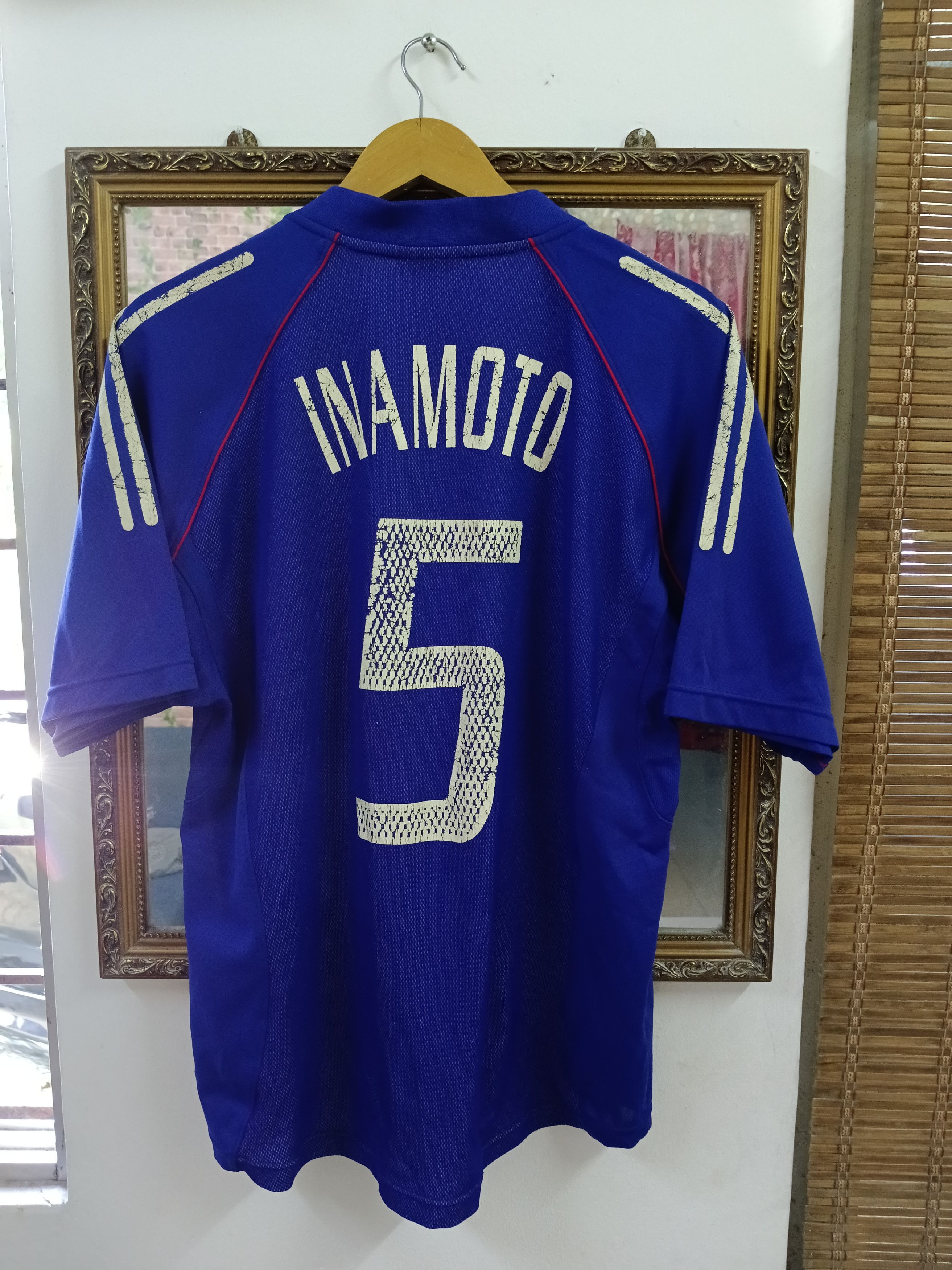 Adidas × Vintage JAPAN JFA VINTAGE 2000s NO 5 JERSEY INAMOTO Size US L / EU 52-54 / 3 - 2 Thumbnail