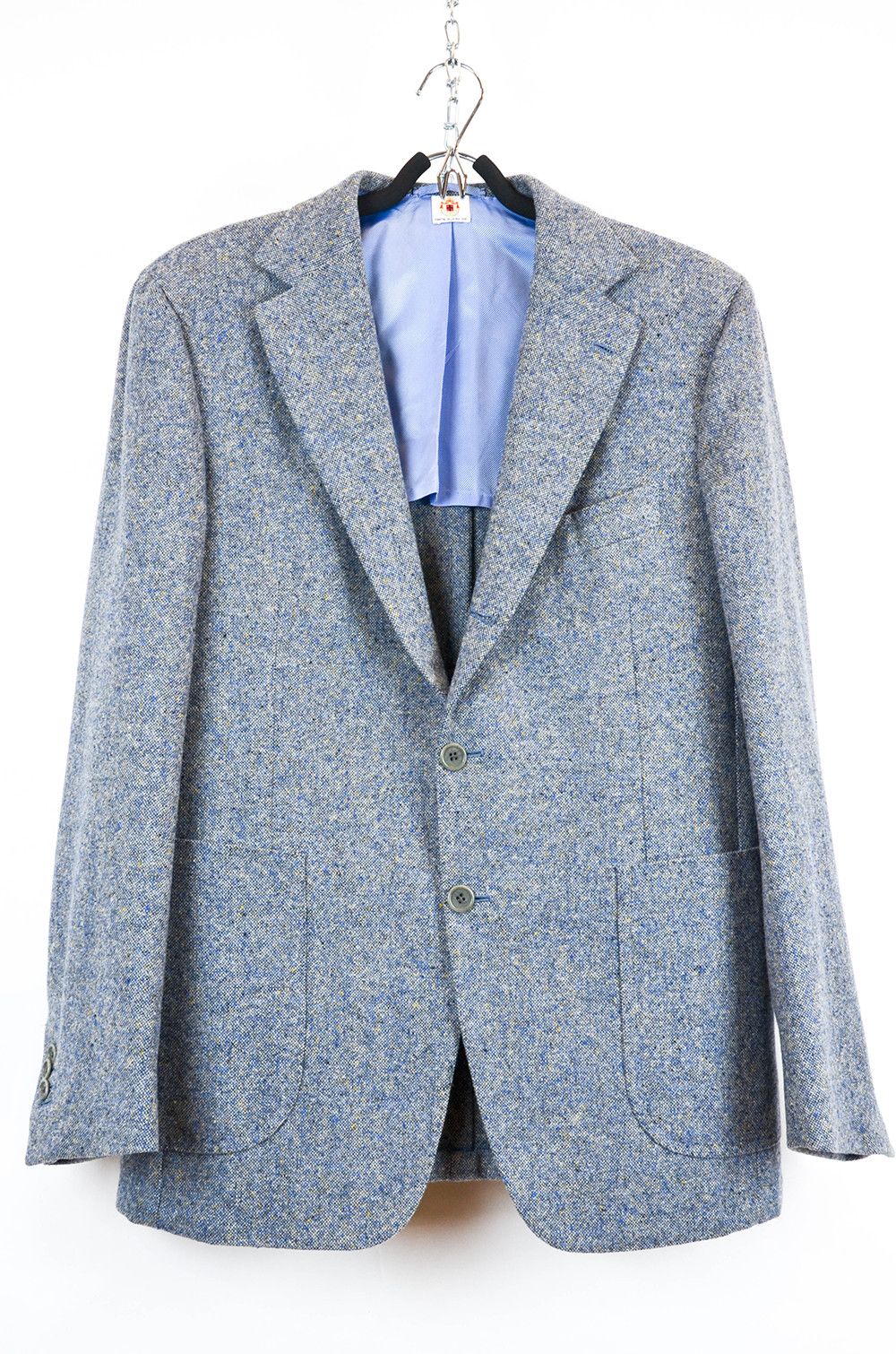 Luigi Borrelli Luigi Borrelli Napoli Blazer – Blue Tweed Wool – Size 52 Size 52R - 1 Thumbnail