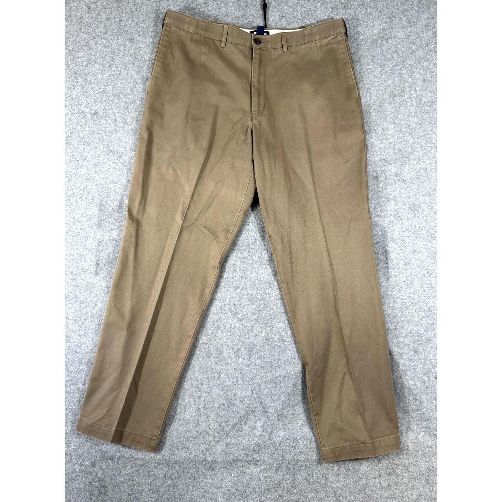 Lands' End Lands' End Chino Pants Mens 38 Khaki Brown Traditional Fit Flat Front Straight Leg Pockets Mens Size US 38 / EU 54 - 2 Thumbnail