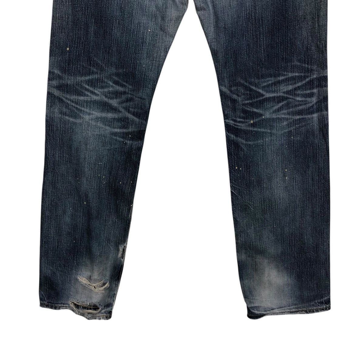 Japanese Brand 📌Rebel Vintage Denim Jeans Distressed Style Edwin Japan Size US 32 / EU 48 - 12 Thumbnail