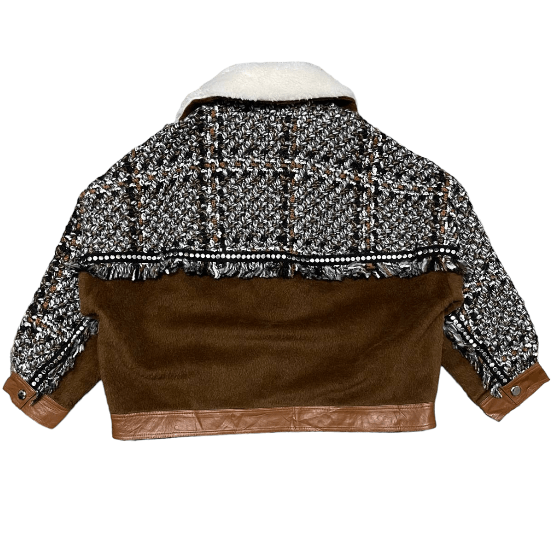 Handmade Japanese Brand Knit Mohair Coat Jacket Cropped Size L / US 10 / IT 46 - 10 Thumbnail