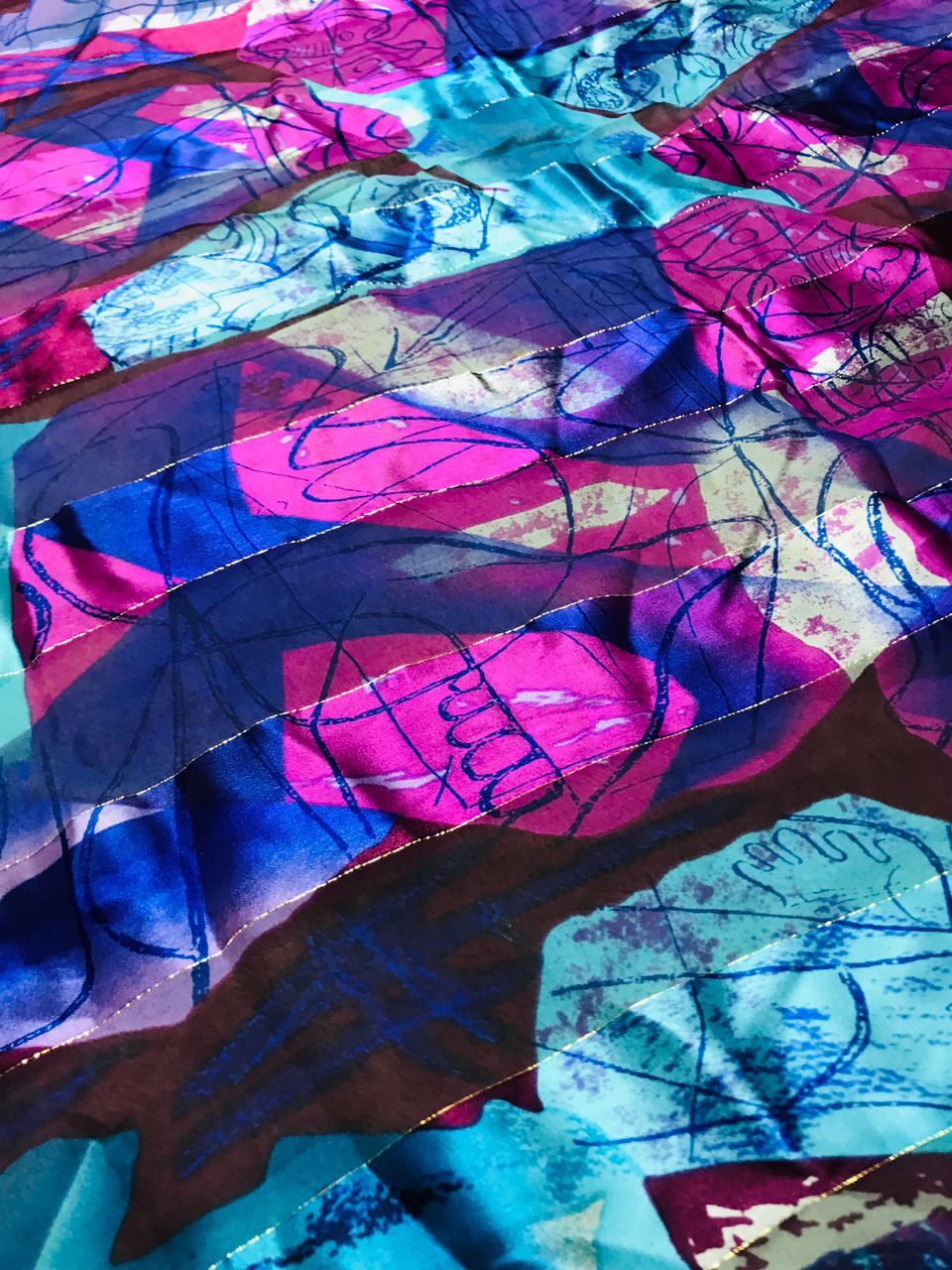 Other Rare Picasso Art Multicolor Scarf Size ONE SIZE - 6 Thumbnail