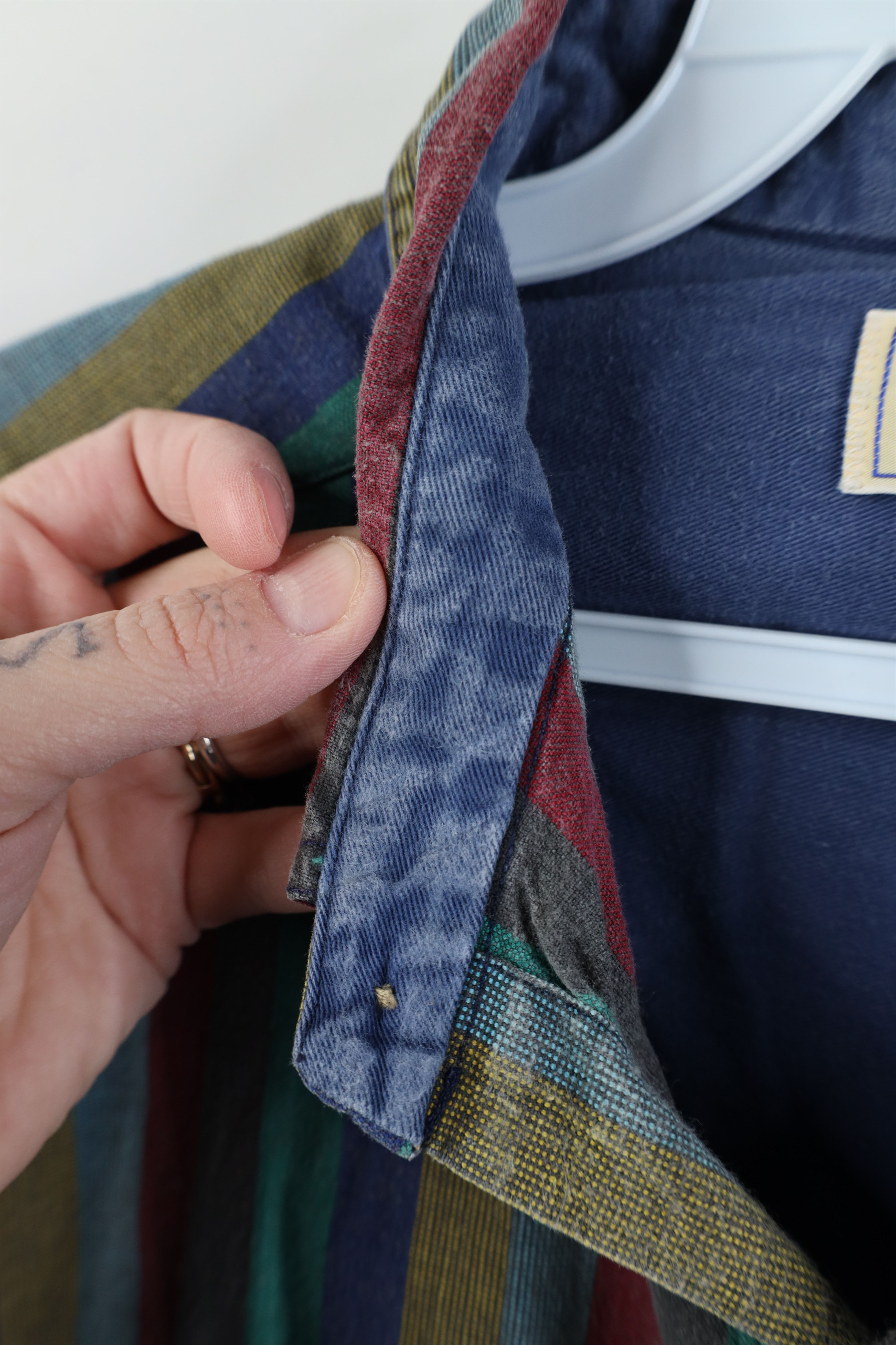 Vintage Vintage 90s Streetwear Cotton Twill Button Down Shirt Size US XL / EU 56 / 4 - 9 Thumbnail