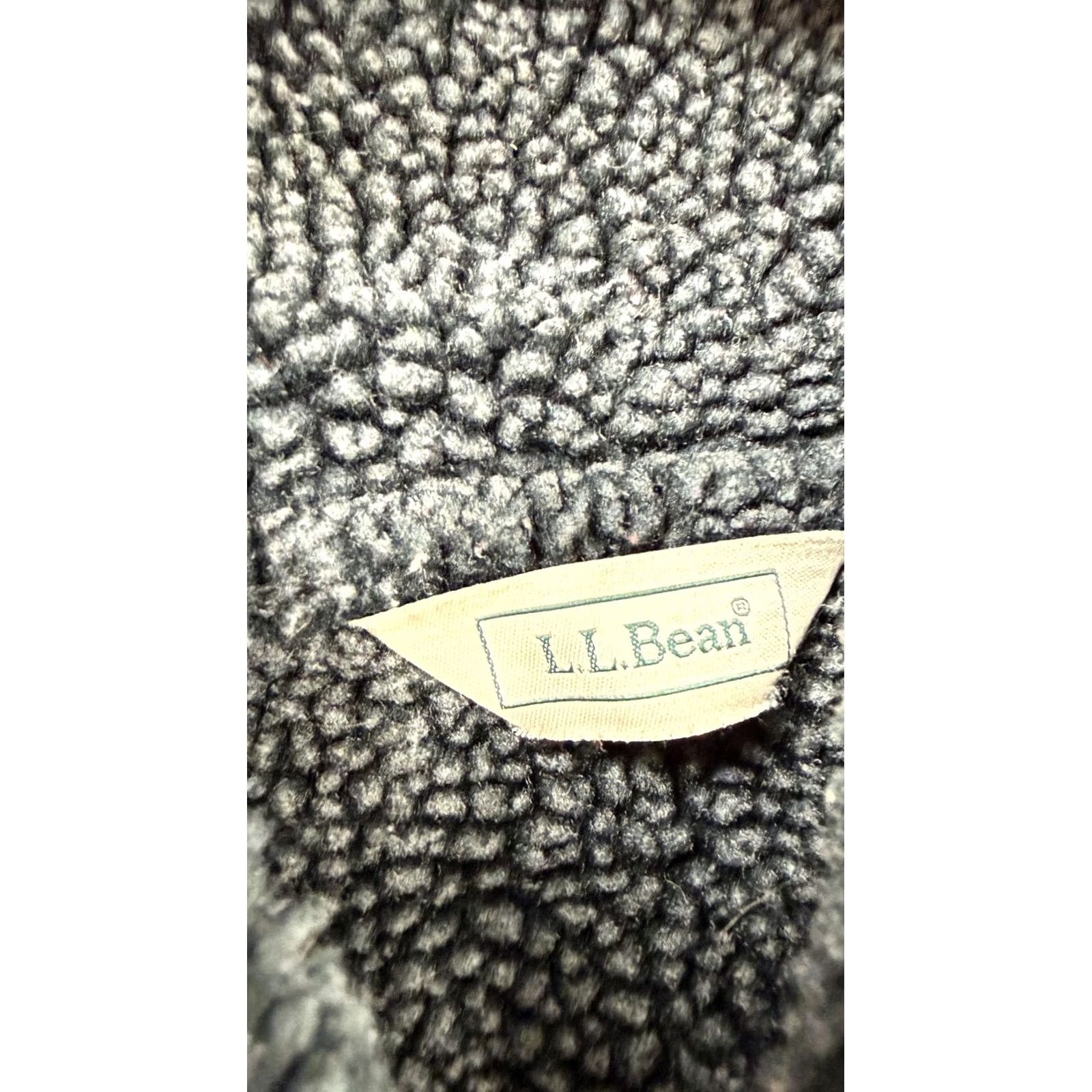 Vintage L.L.Bean Jacket Womens Medium Black Hooded Sherpa Lined Full Zip Fleece Warm Size M / US 6-8 / IT 42-44 - 6 Thumbnail