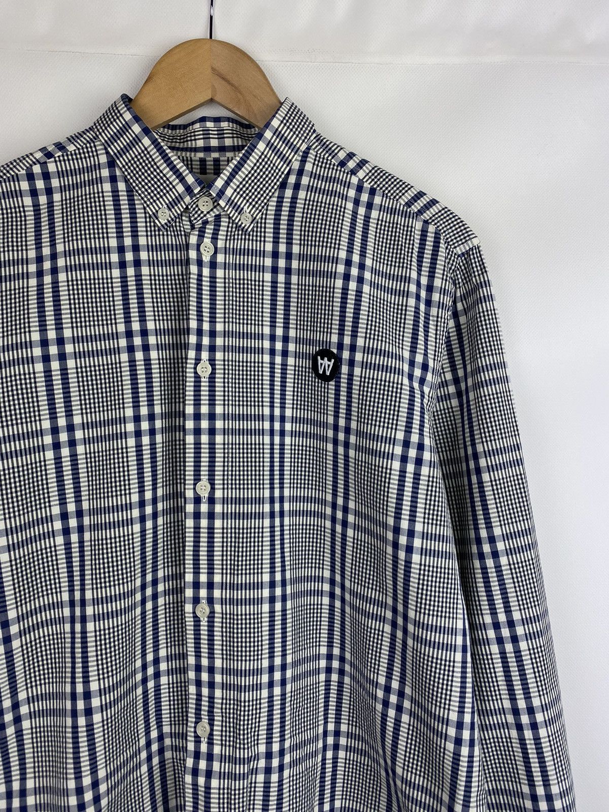 Wood Wood Wood Wood men’s checked long sleeve button up shirt size XL Size US XL / EU 56 / 4 - 4 Thumbnail