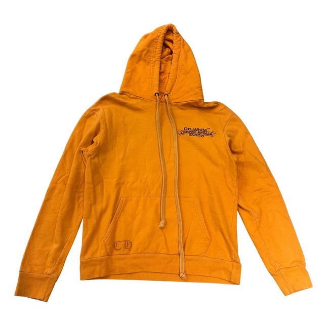 Chrome Hearts OFF-WHITE x Chrome Hearts 2018 Hoodie Orange/Black Size US M / EU 48-50 / 2 - 1 Thumbnail