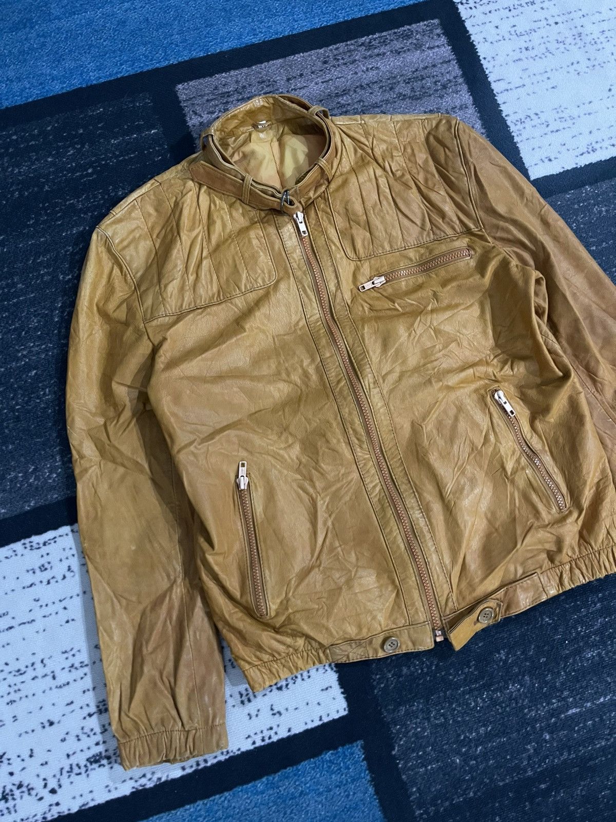 Vintage Vintage Unbrand Cow Leather Jacket Size US L / EU 52-54 / 3 - 4 Thumbnail